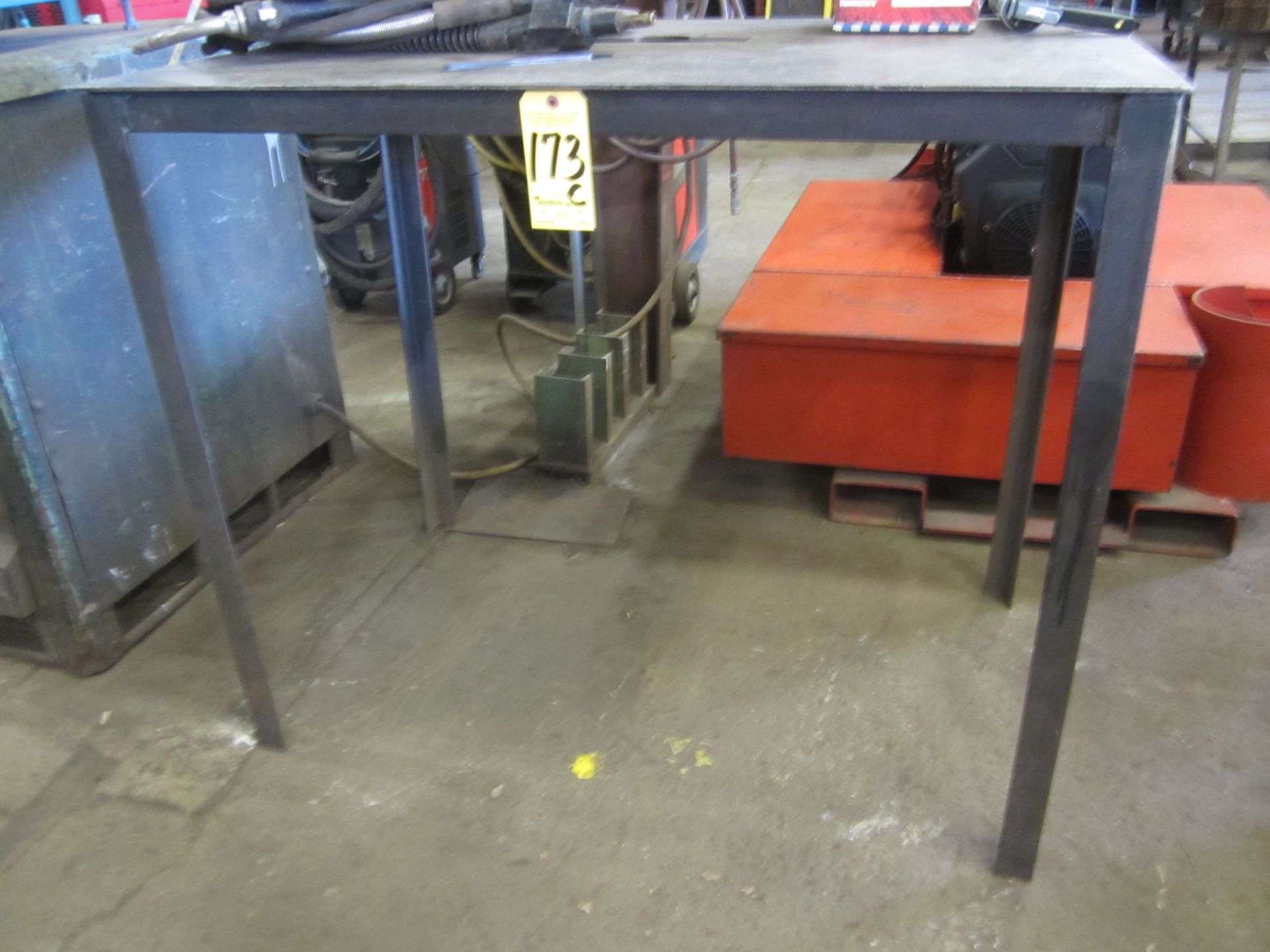 Steel Shop Table, 30 In. X 48 In. X 1/4 In. Thick Top
