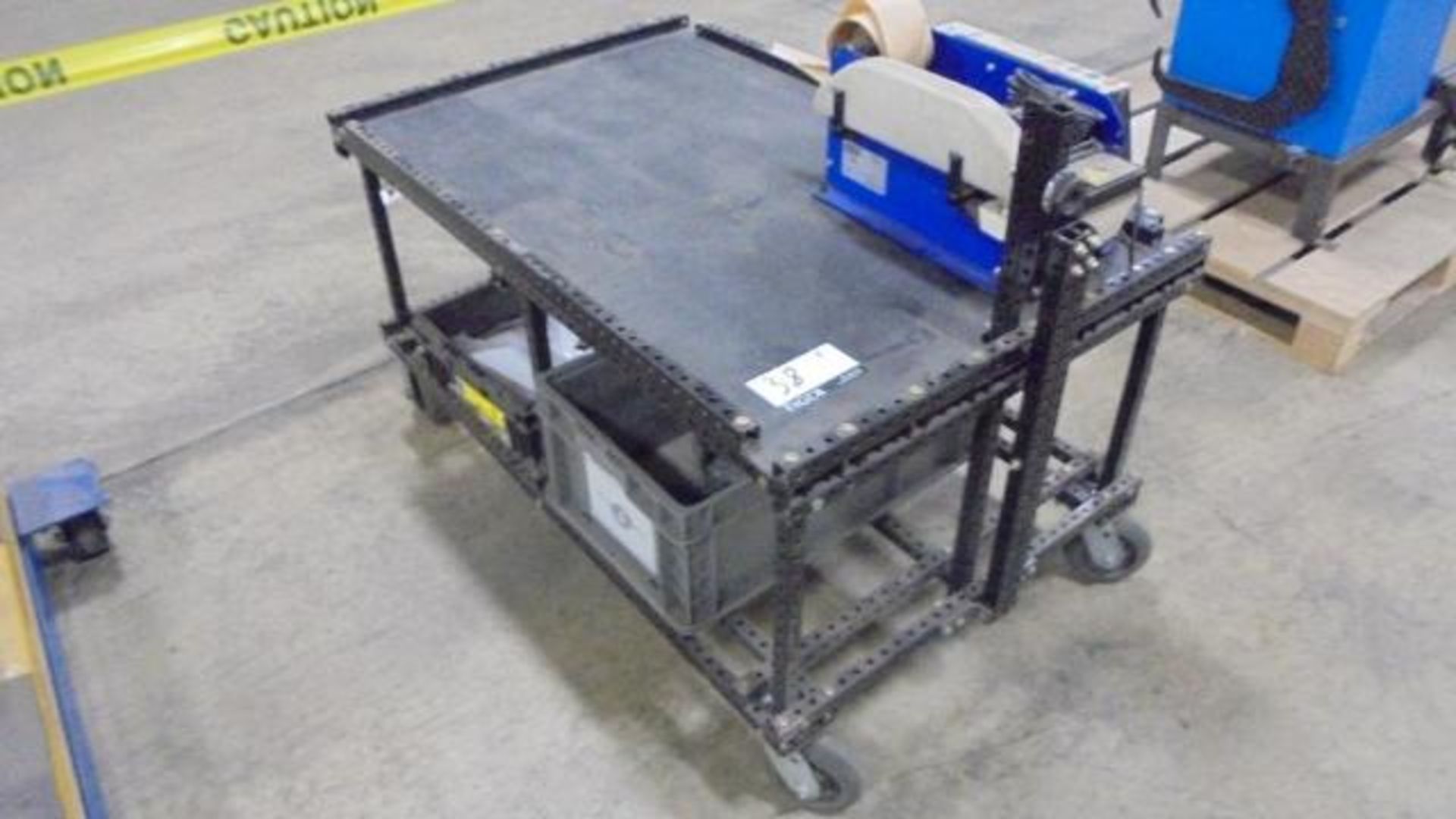 Pull Behind Material Handling Cart, 4ft X 2.5ft X 38 inch