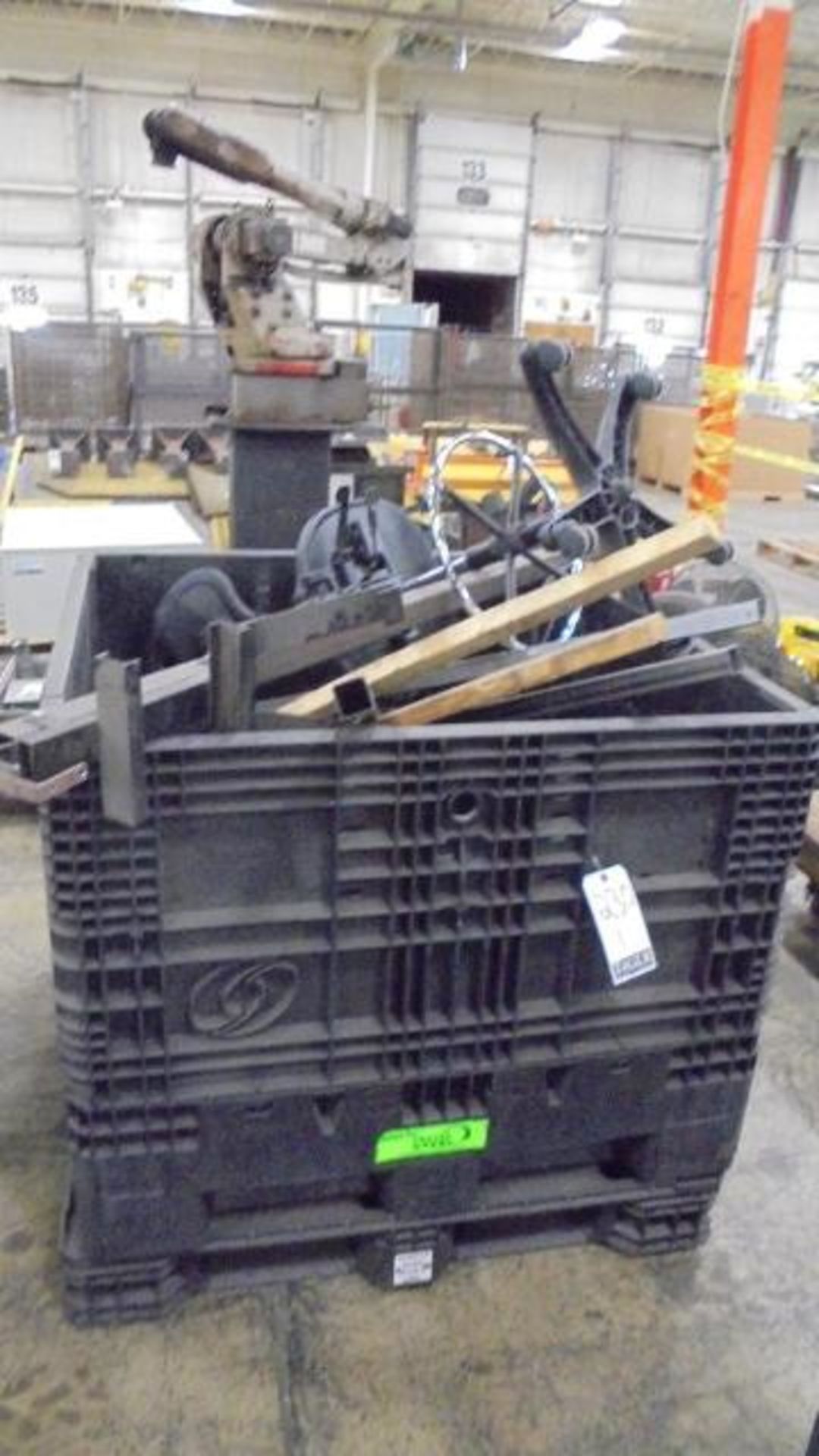 Lot Consisting of (4) Plastic Pallets, Plastic Crates, Weigh Scale, Steel Square Tubing, Cylinder, - Image 5 of 6