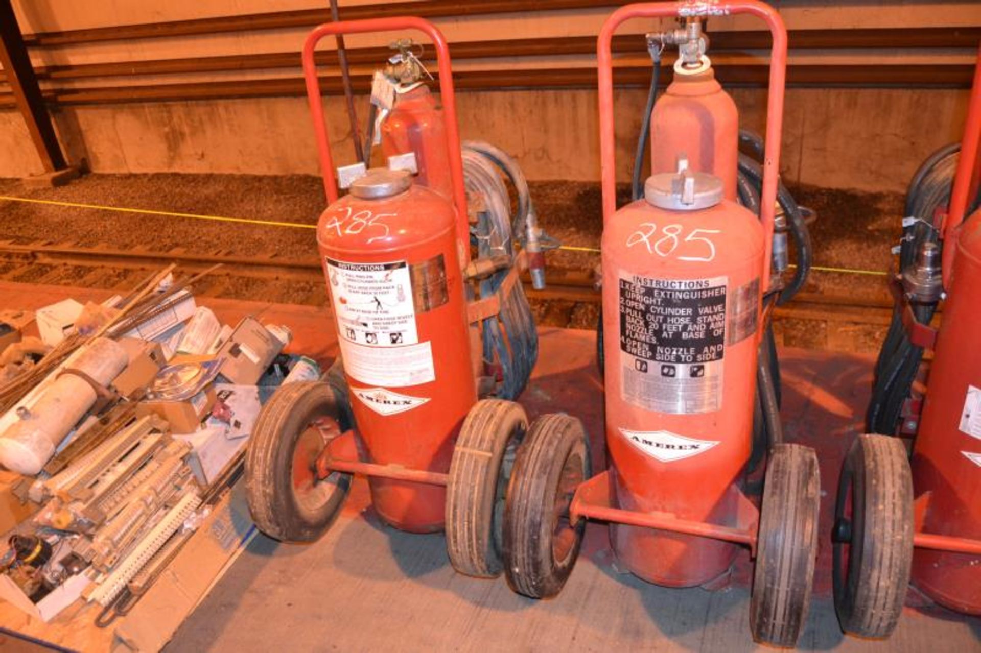 (2) PORTABLE FIRE EXTINGUISHER
