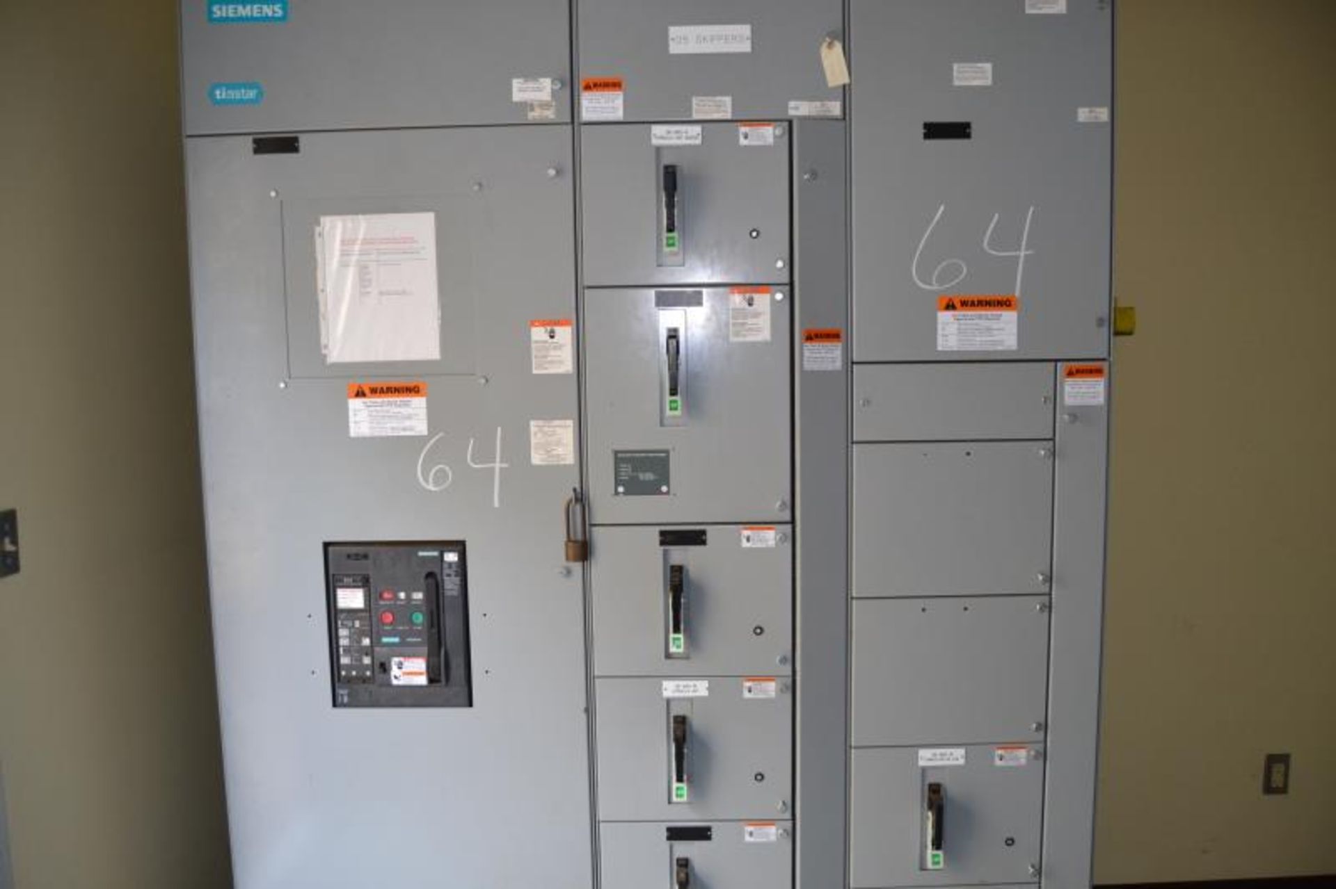 SIEMENS 3 SECTION MCC PANEL - Image 2 of 2