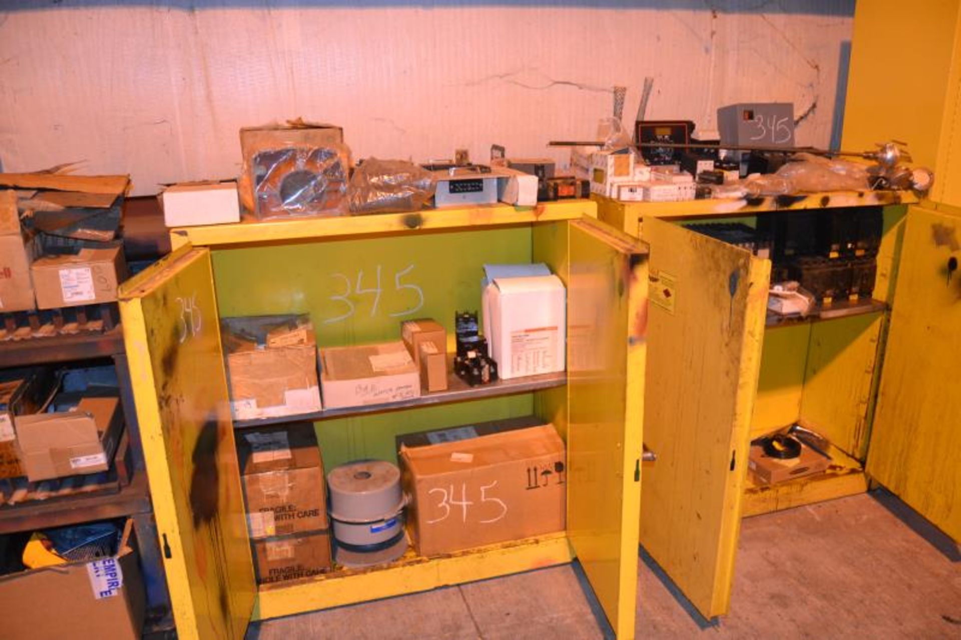 (2) FLAMMABLE CABINETS & LOT OF ELECTRICAL - Image 2 of 2