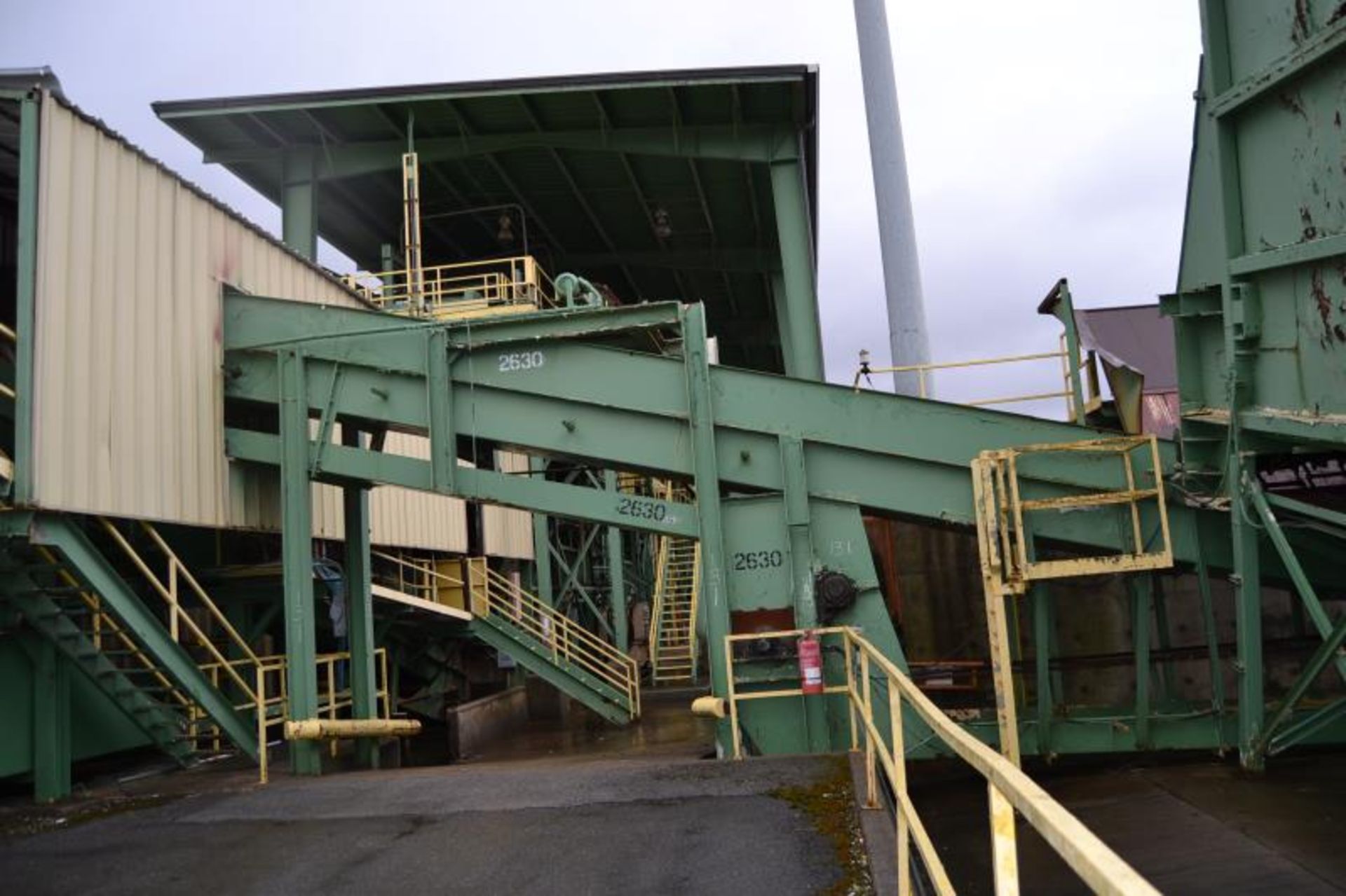 46' INCLINE ALL STEEL WASTE CONVEYOR