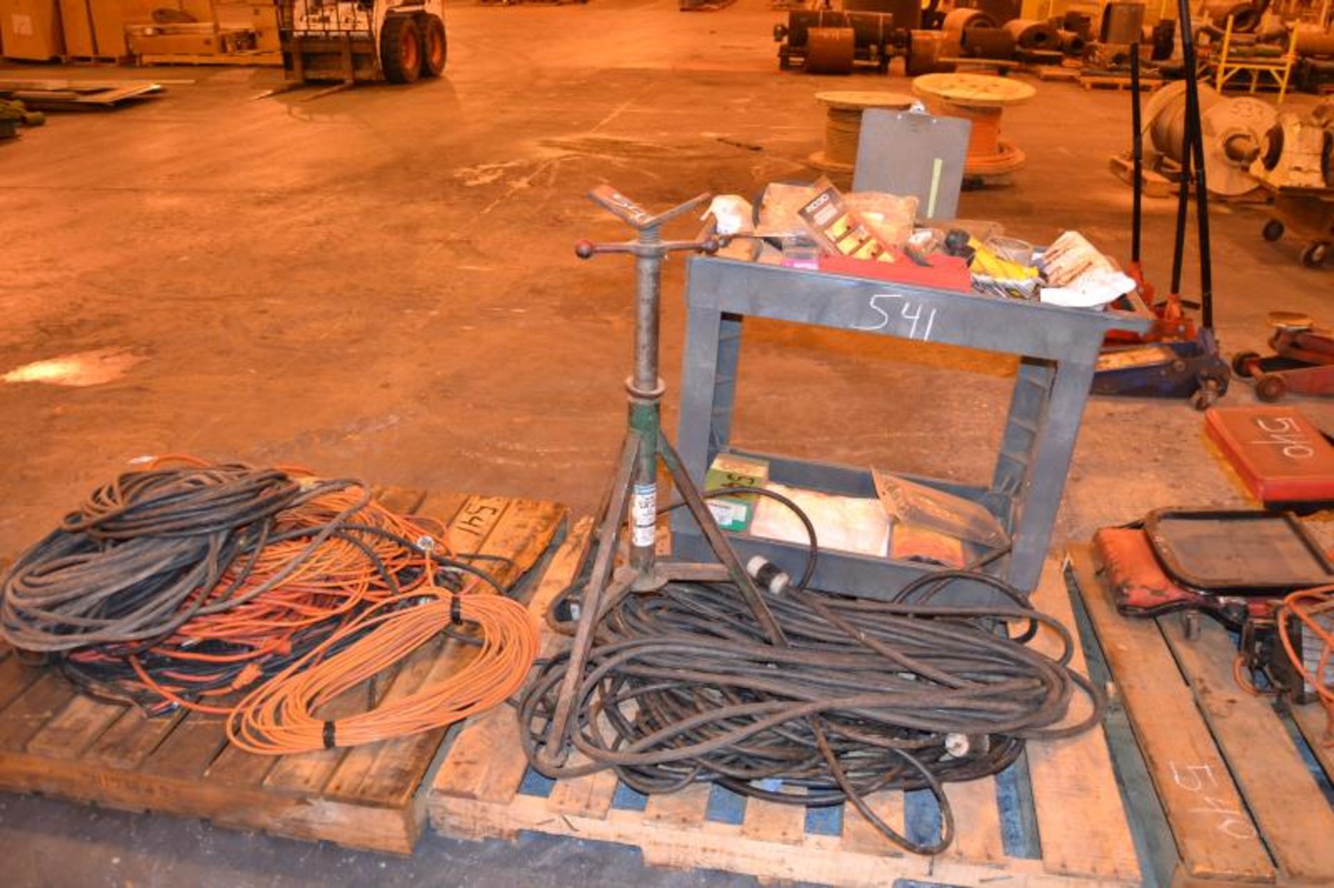 2 PALLET OF EXT CORDS & TOOLS