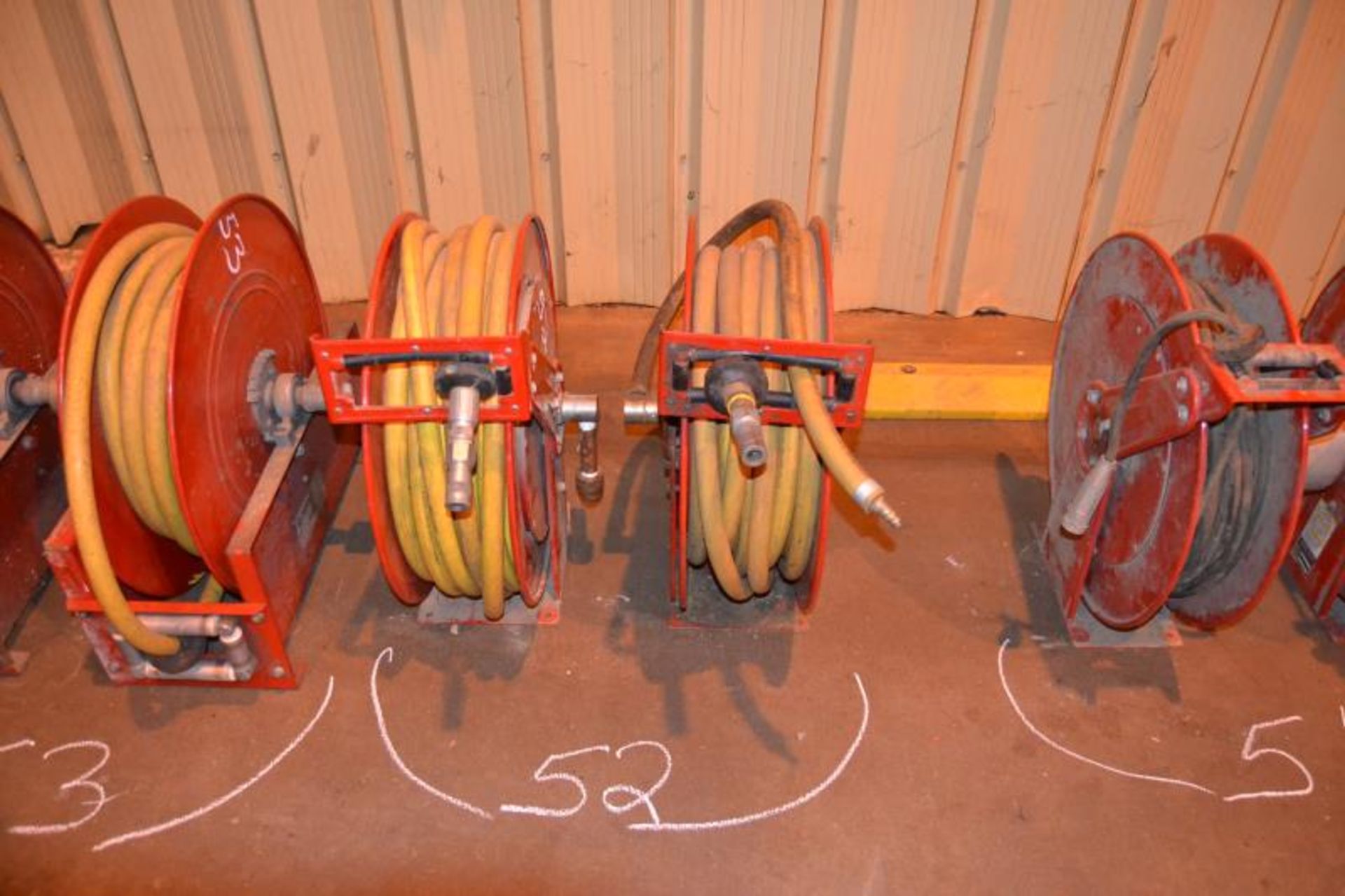 (2) AIR HOSE REELS