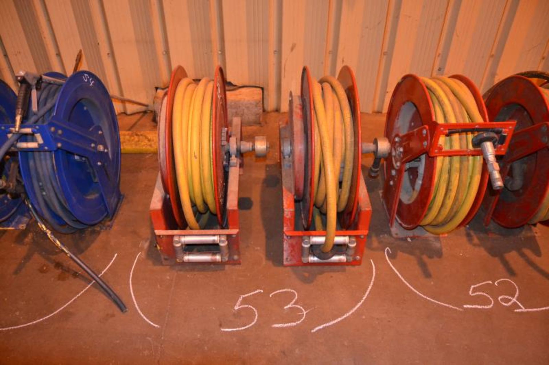 (2) AIR HOSE REELS