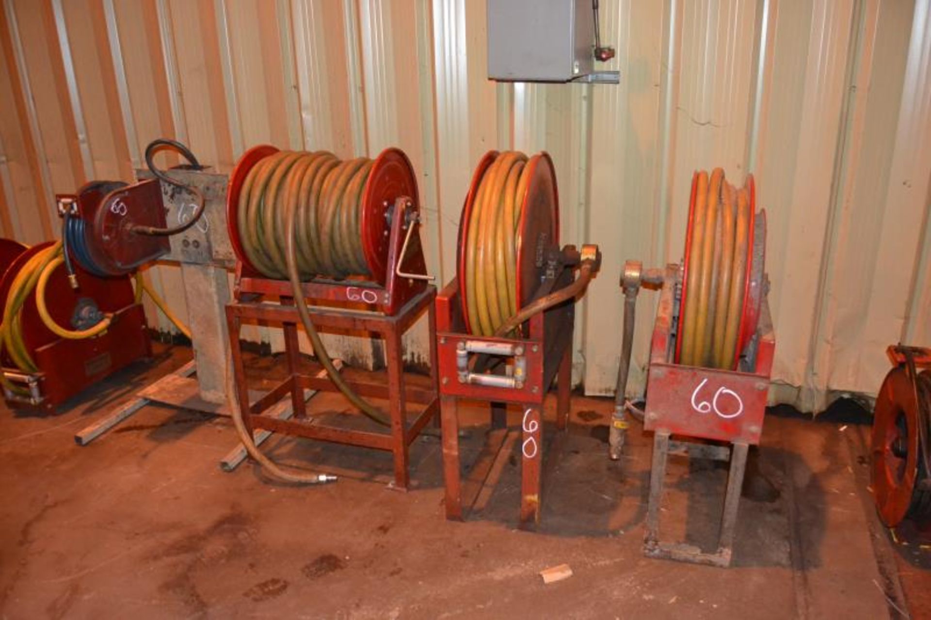 (4) AIR HOSE REELS