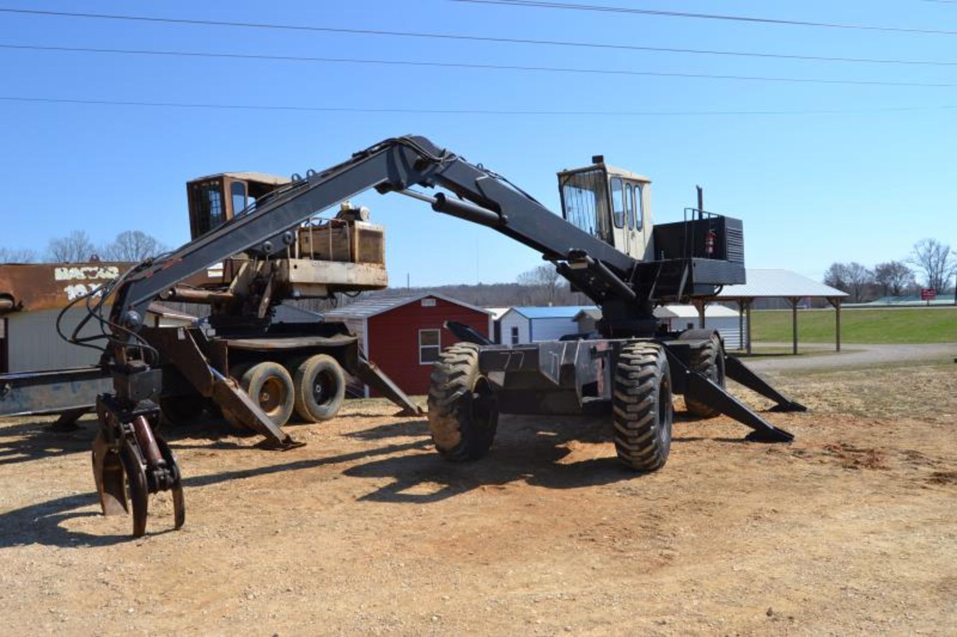 BARKO 160A KNUCKLEBOOM LOADER W/ CONT GRAPPLE W/ JOYSTICK CONTROLS MOUNTED ON ARTICULATING SELF - Image 3 of 4