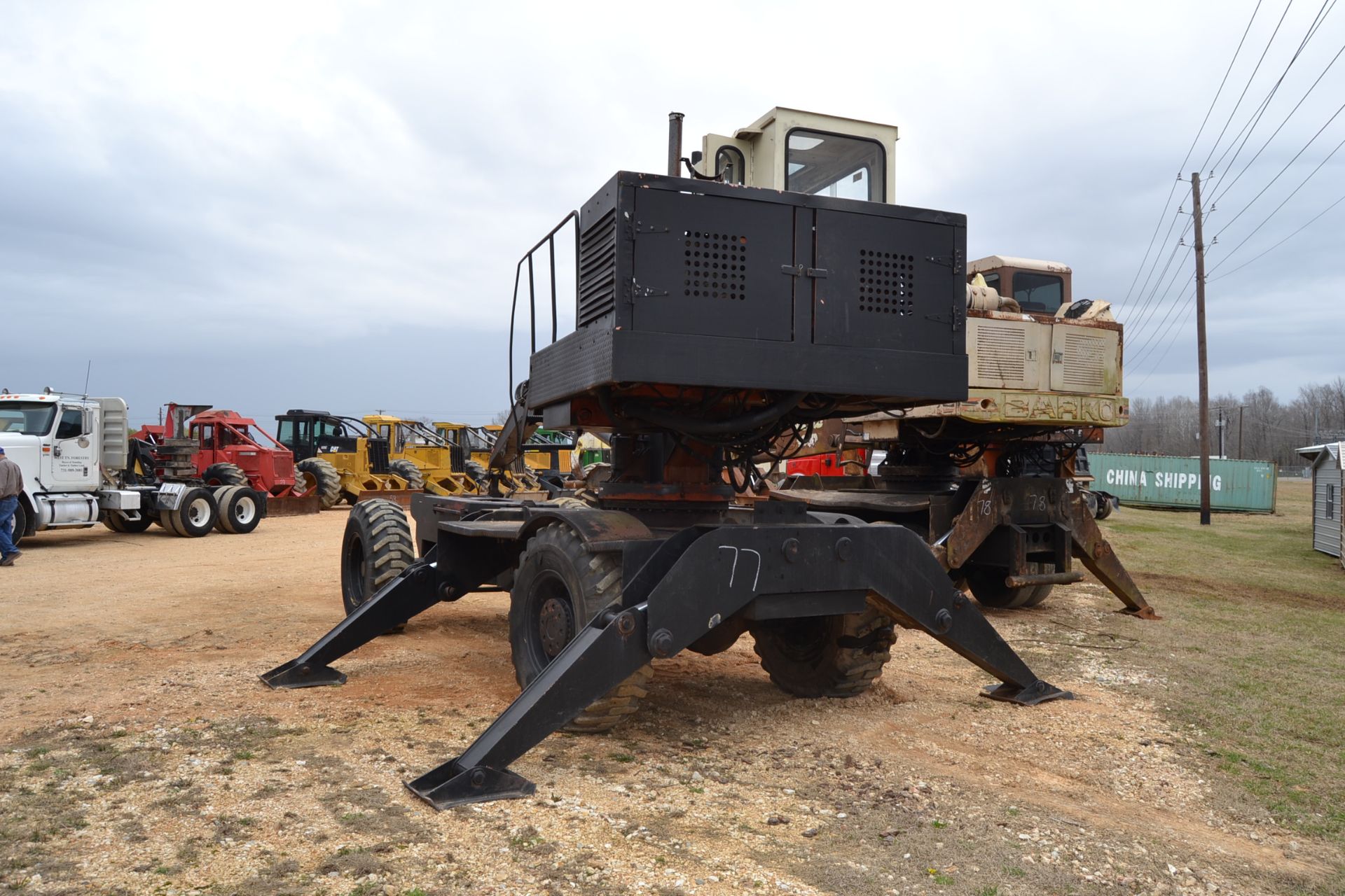 BARKO 160A KNUCKLEBOOM LOADER W/ CONT GRAPPLE W/ JOYSTICK CONTROLS MOUNTED ON ARTICULATING SELF - Image 4 of 4