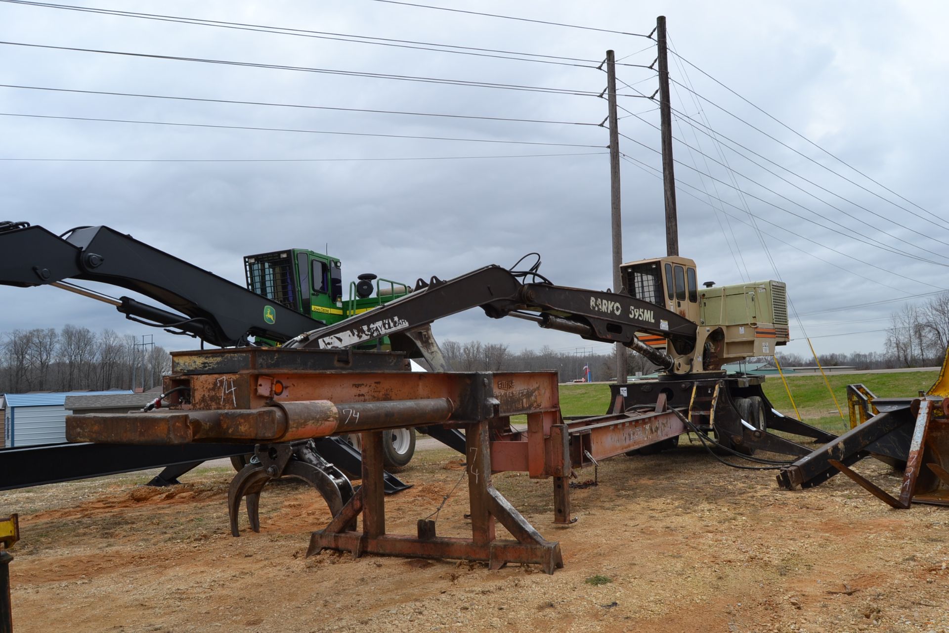 BARKO 595 ML KNUCKLEBOOM LOADER W/ CONT GRAPPLE W/ JOYSTICK CONTROLS W/ SAW PACKAGE & DELIMBER