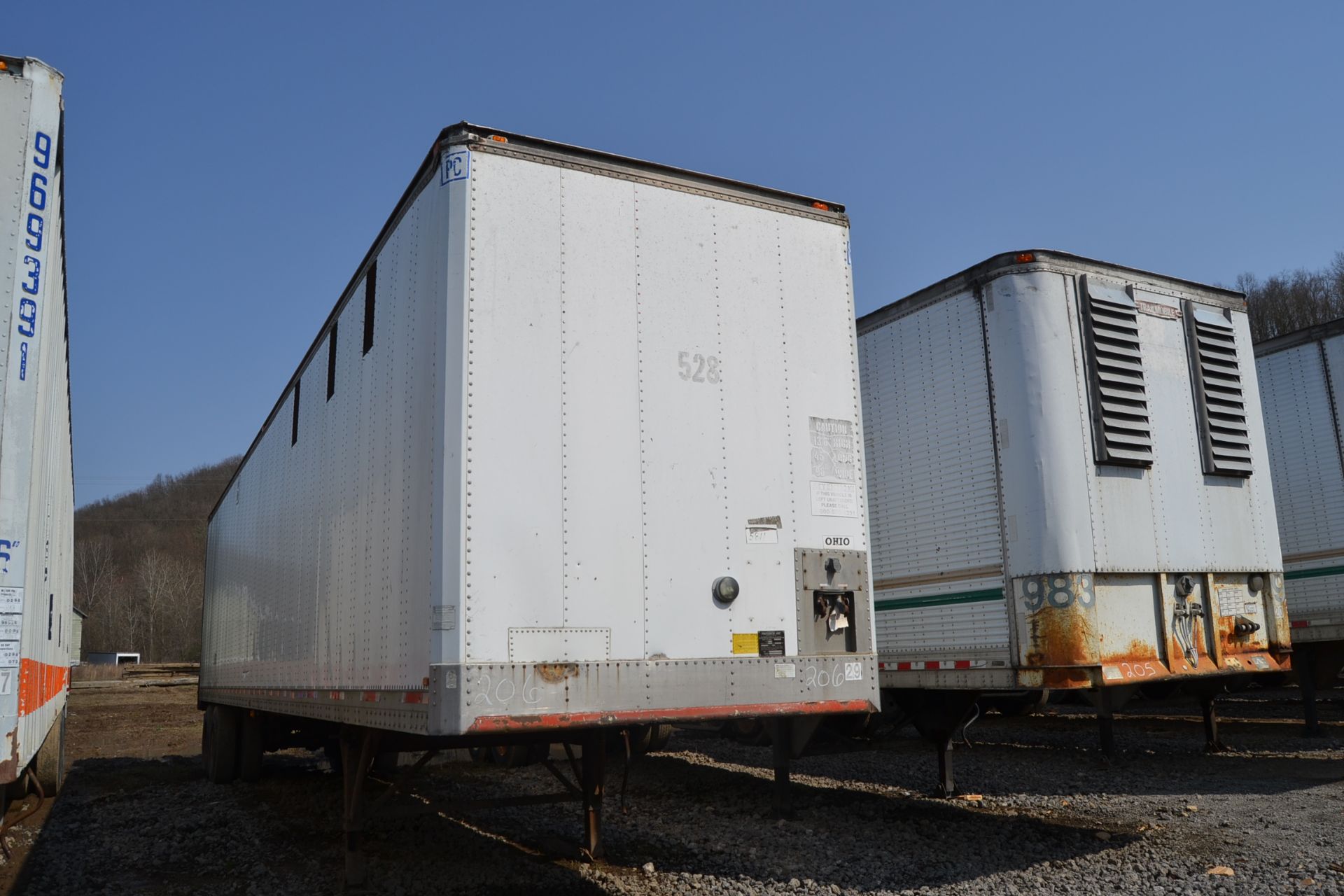 1987 THEURER 45' CHIP TRAILER UNIT 29 SN# 1TA114523H1127931 - Image 2 of 2