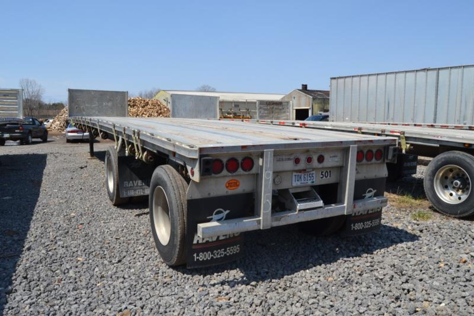 2005 RAVEN 48' X 102" SPREAD AXLE ALL ALUMINUM FLATBED TRAILER UNIT 12 SN# 1R1F248265K550587