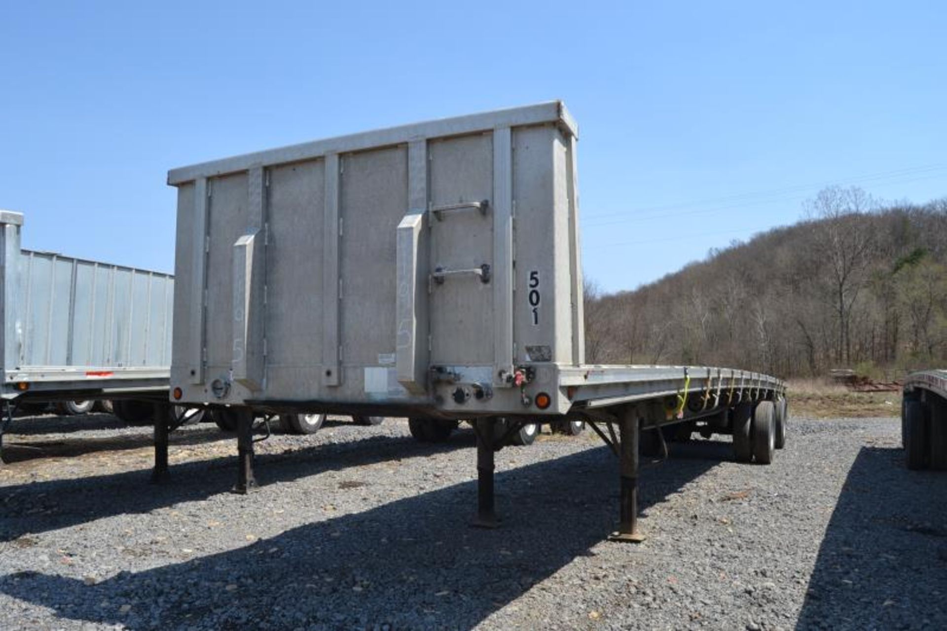 2005 RAVEN 48' X 102" SPREAD AXLE ALL ALUMINUM FLATBED TRAILER UNIT 12 SN# 1R1F248265K550587 - Image 3 of 3