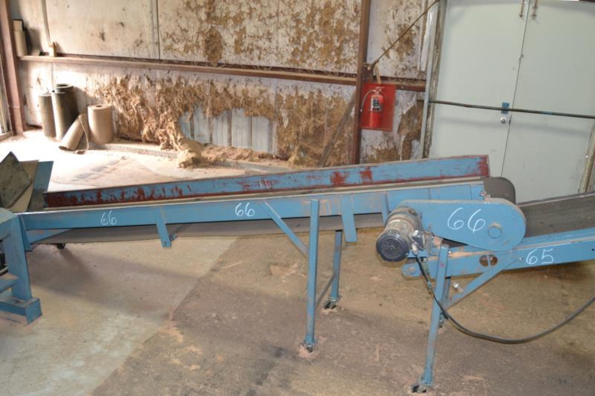 20" X 16' INCLINE BELT CONVEYOR; W/DRIVE