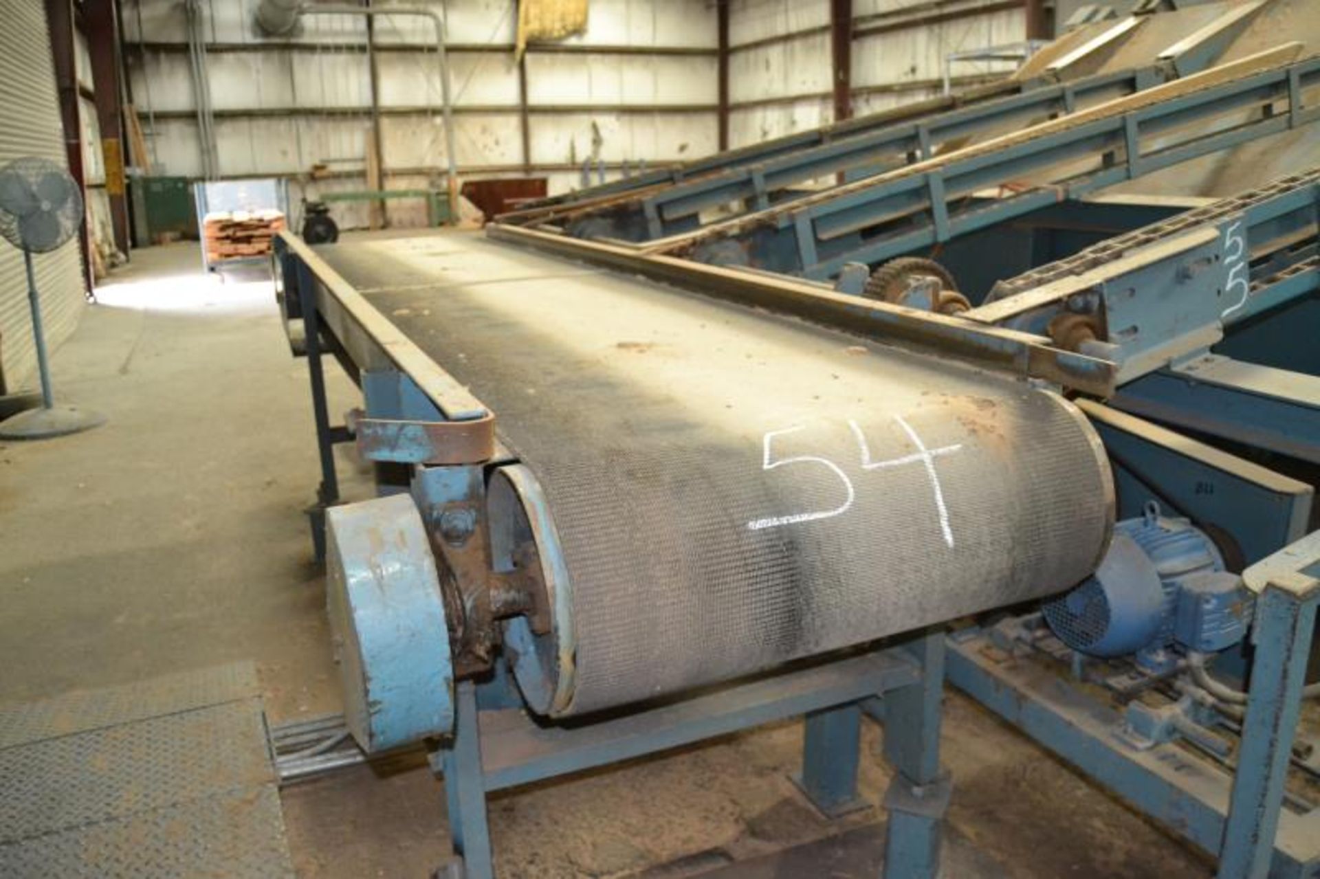 MELLOTT 30" X 14' BELT INFEED; W/DRIVE - Image 3 of 3