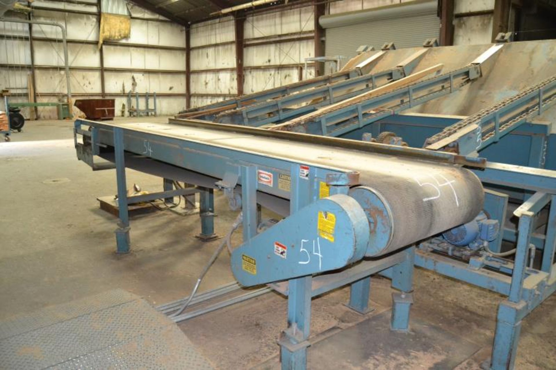 MELLOTT 30" X 14' BELT INFEED; W/DRIVE