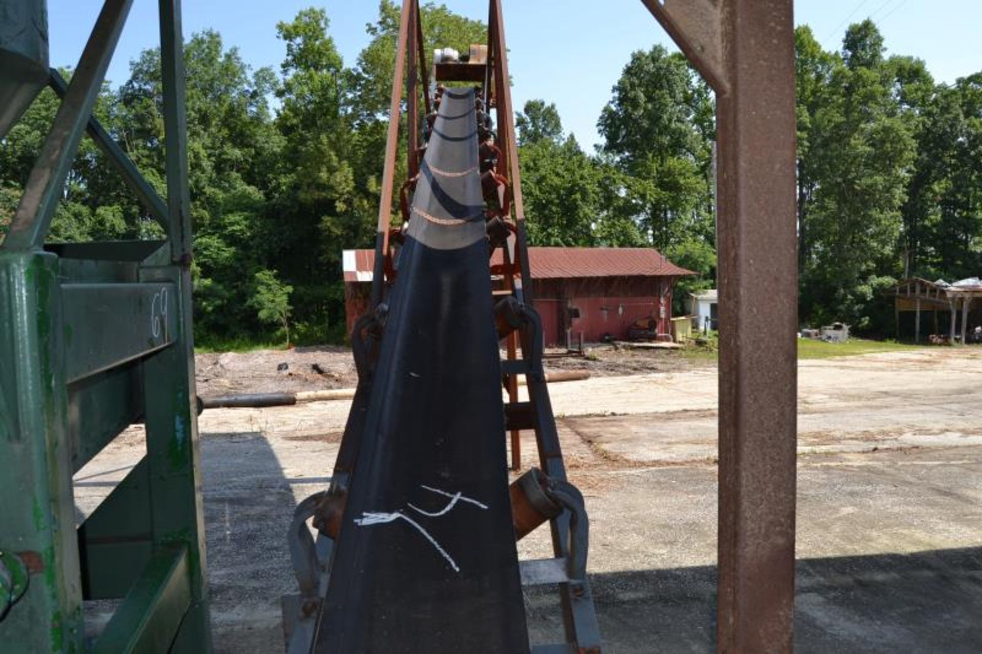 16"X38' INCLINE CONCAVE BELT CONVEYOR W/ DRIVE