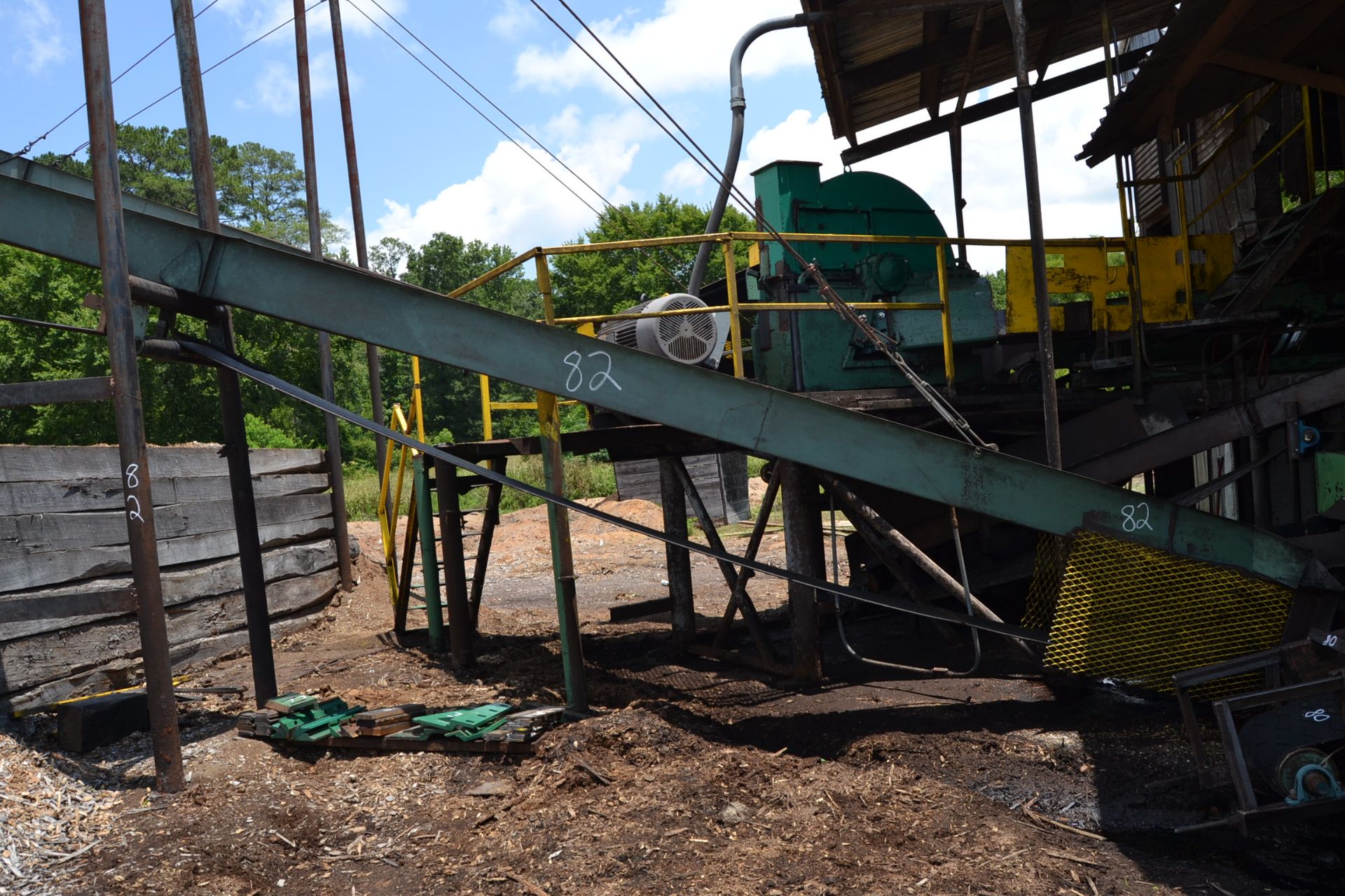 18" X 45' INCLINE BELT CONVEYOR W/DRIVE