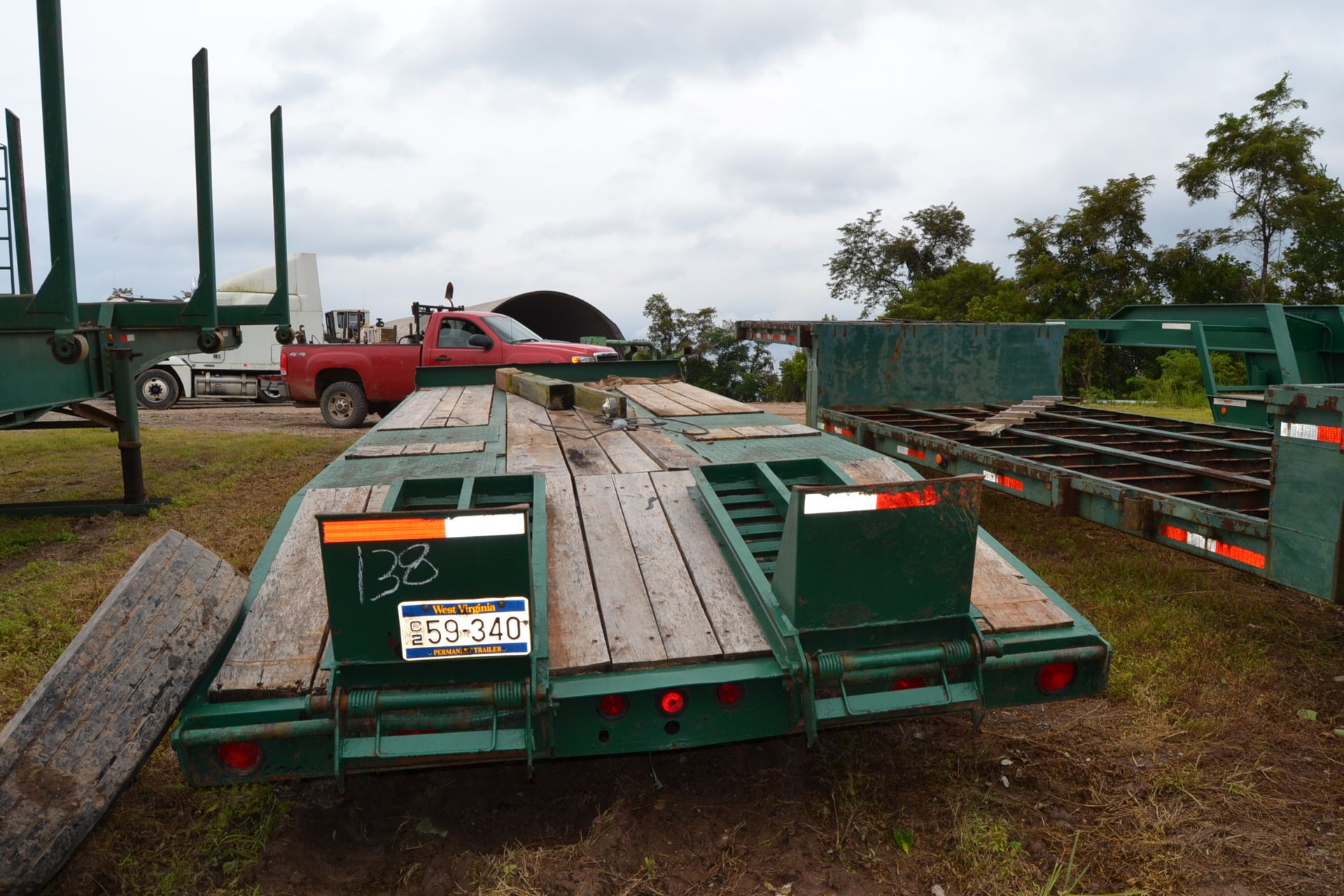 1993 EAGER BEAVER 10 TON PINTLE HITCH TAGALONG TRAILER W/ AIR BRAKES W/ NEW FLOOR SN# - Image 2 of 2