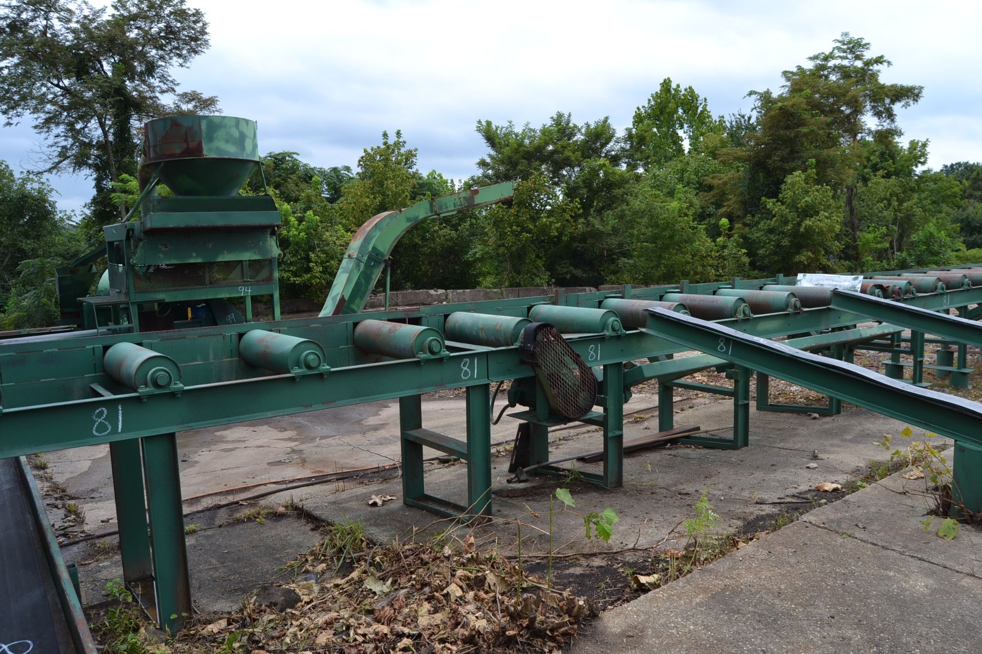 RECART 28" X 70' 3 SECTION TIE SORTING SYSTEM W/ CONTROLS - Image 4 of 6