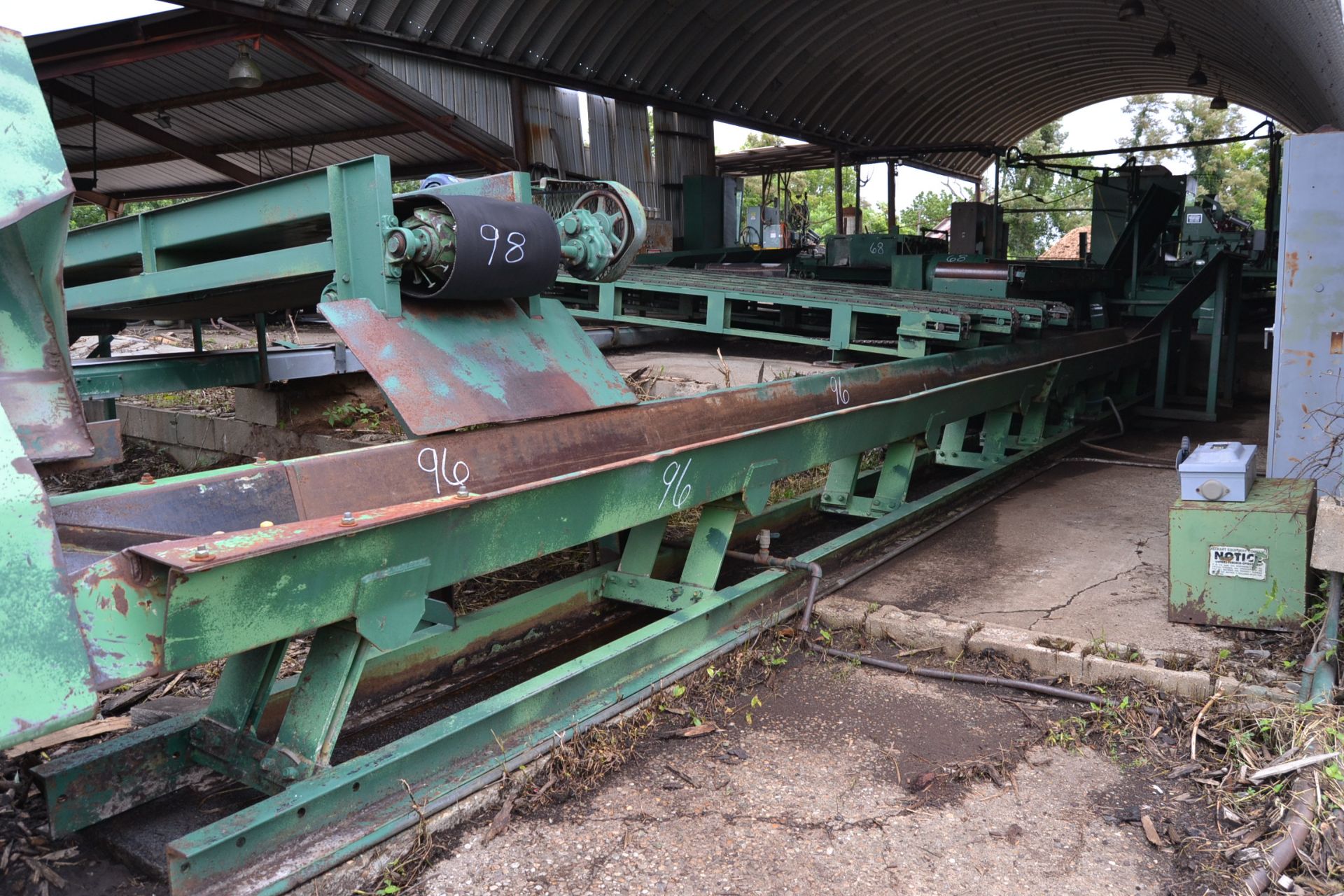 PRECISION 24" X 40' VIBRATING CONVEYOR W/ TRANSITION SPOUT W/ DRIVE - Image 2 of 2