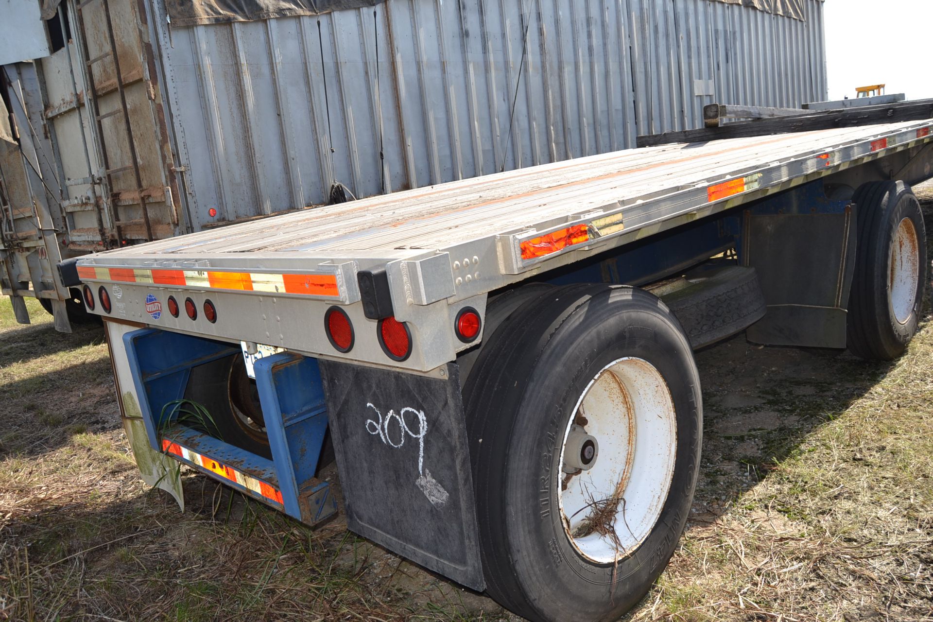 2003 UTILITY 48' SREAD AXLE FLATBED TRAILER