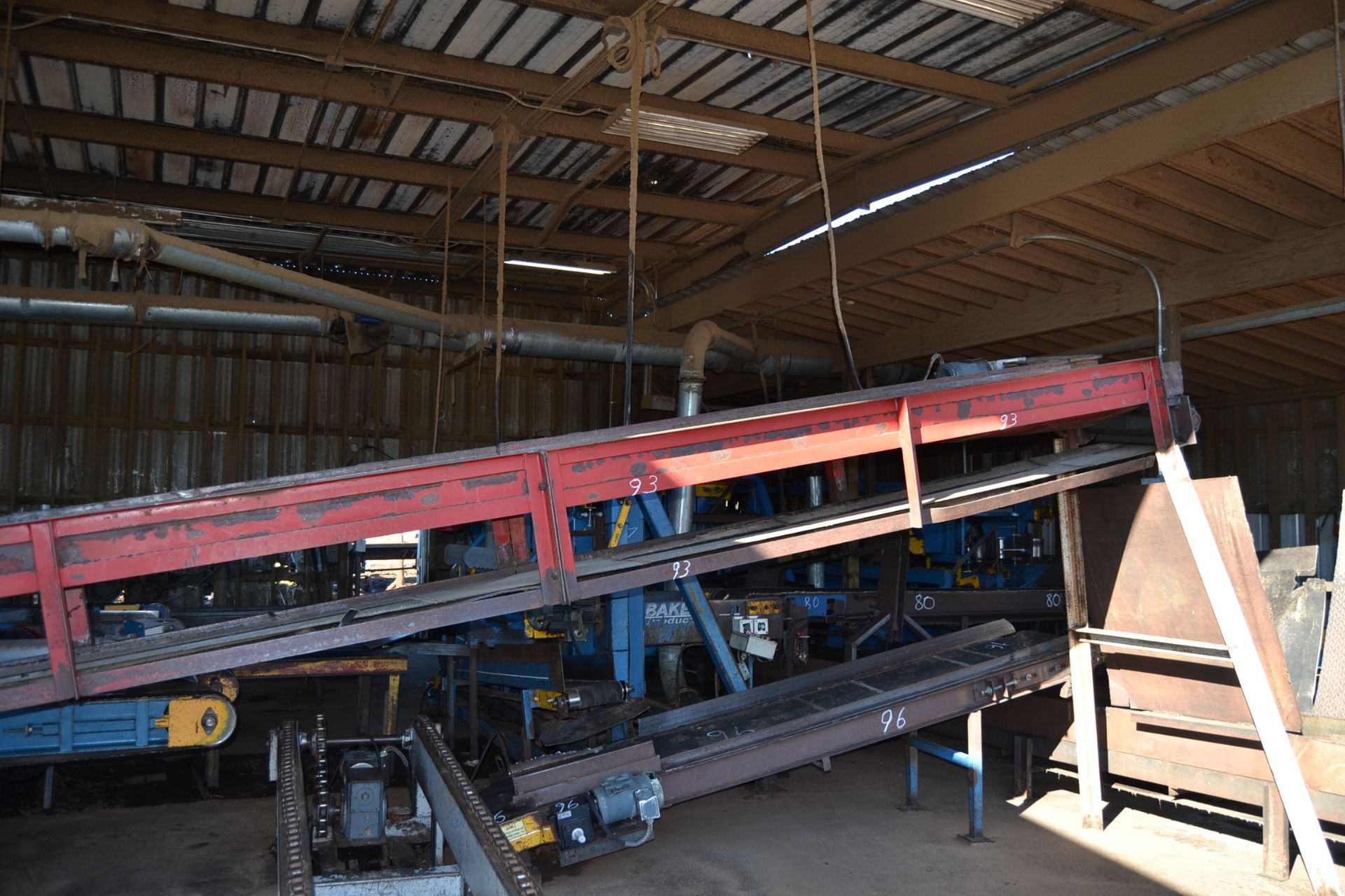 16" X 30' INCLINE BELT CONVEYOR W/DRIVE