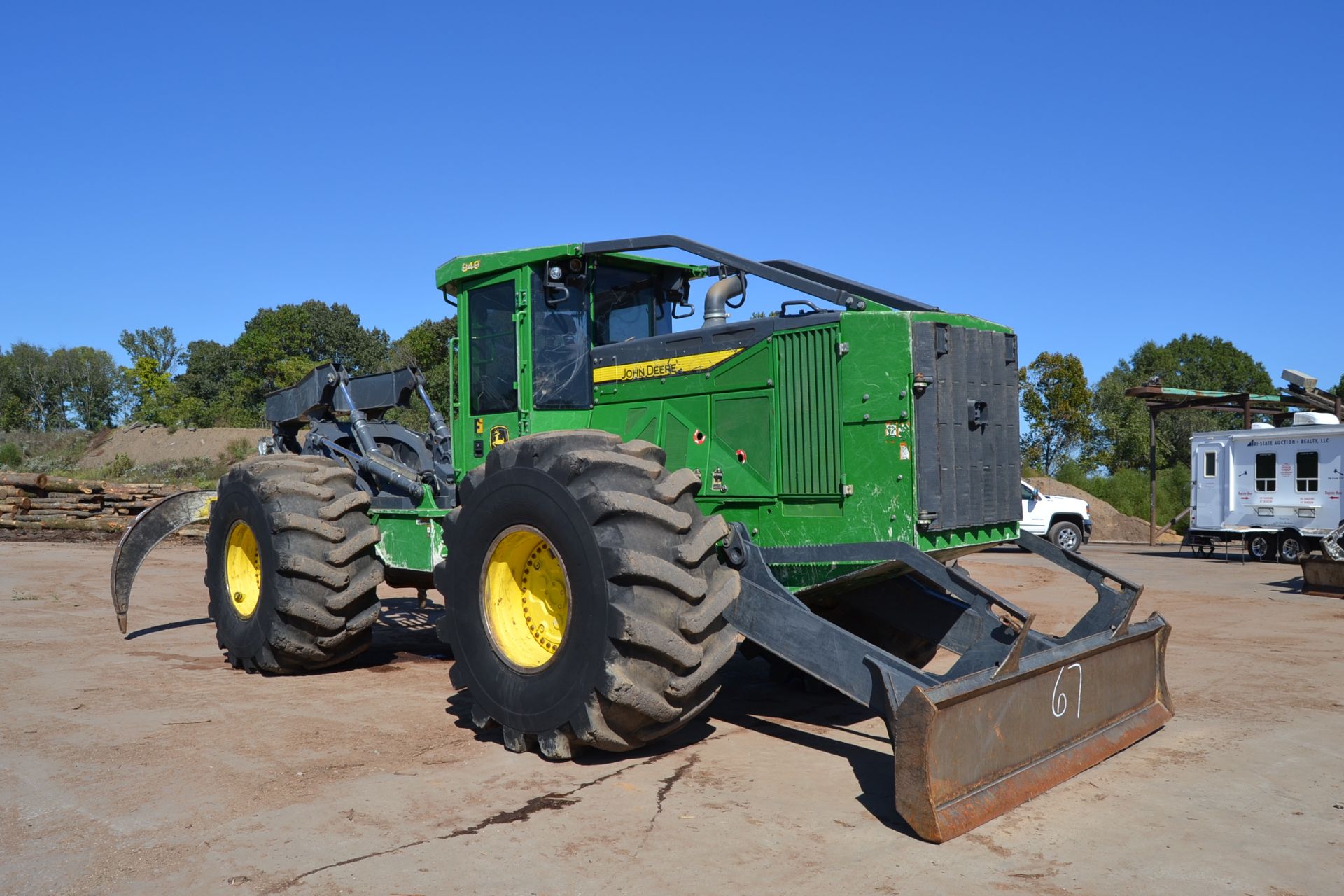 JOHN DEERE 848L DUAL ARCH GRAPPLE SKIDDER W/WINCH W/4291 HOURS SN# PFF673736