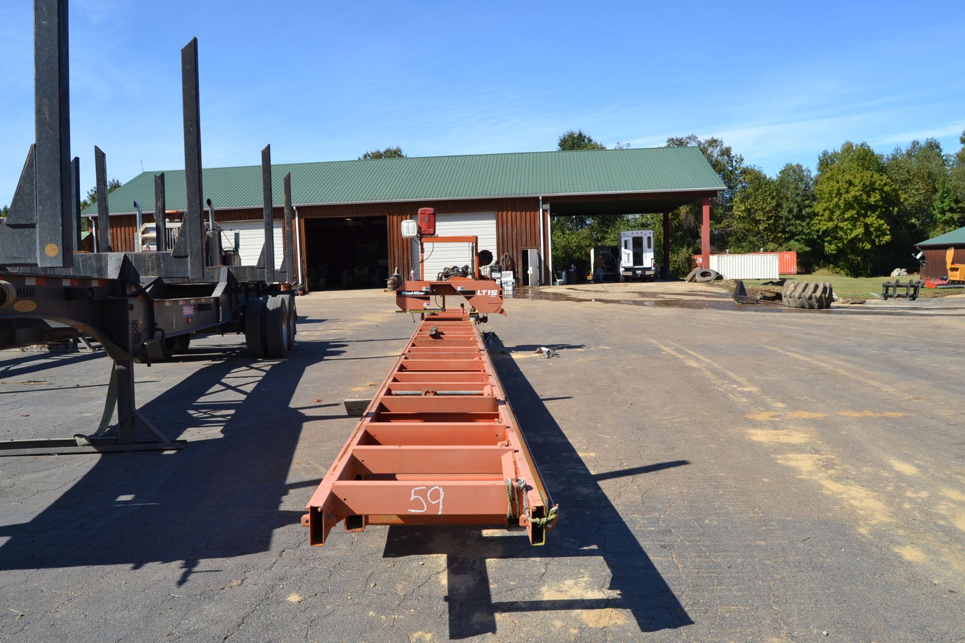 WOODMIZER LT15 BAND MILL; W/LONG FRAME; W/GAS ENGINE