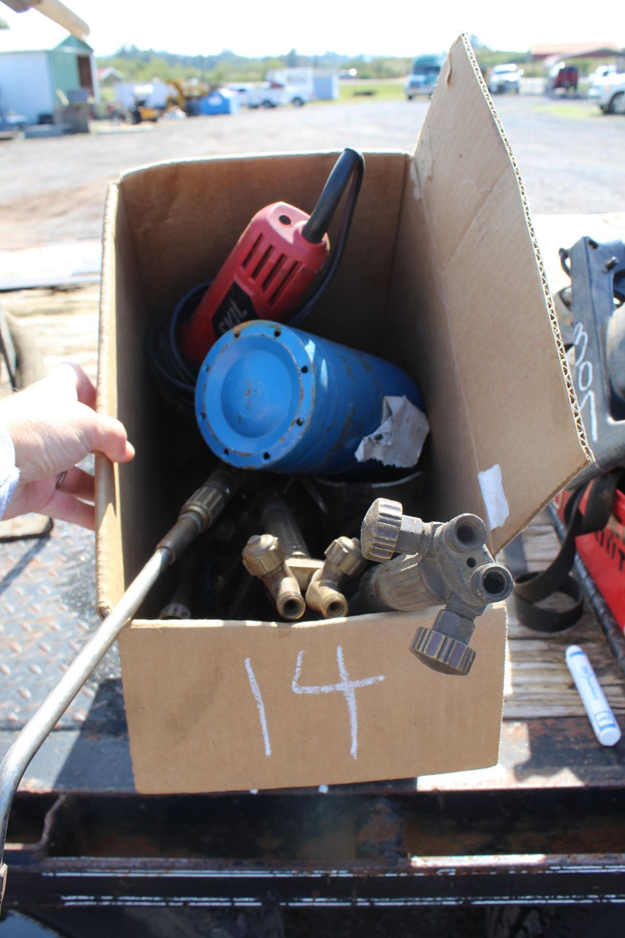 BOX OF TORCH EQUIPMENT