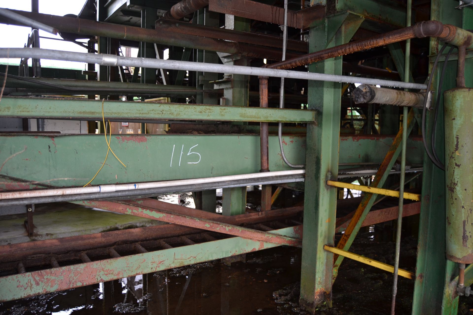 240' ALL STEEL WASTE CONVEYOR W/ BOTTOM RETURN W/ LADDER BACK CHAIN W/ DRIVE - Image 2 of 2