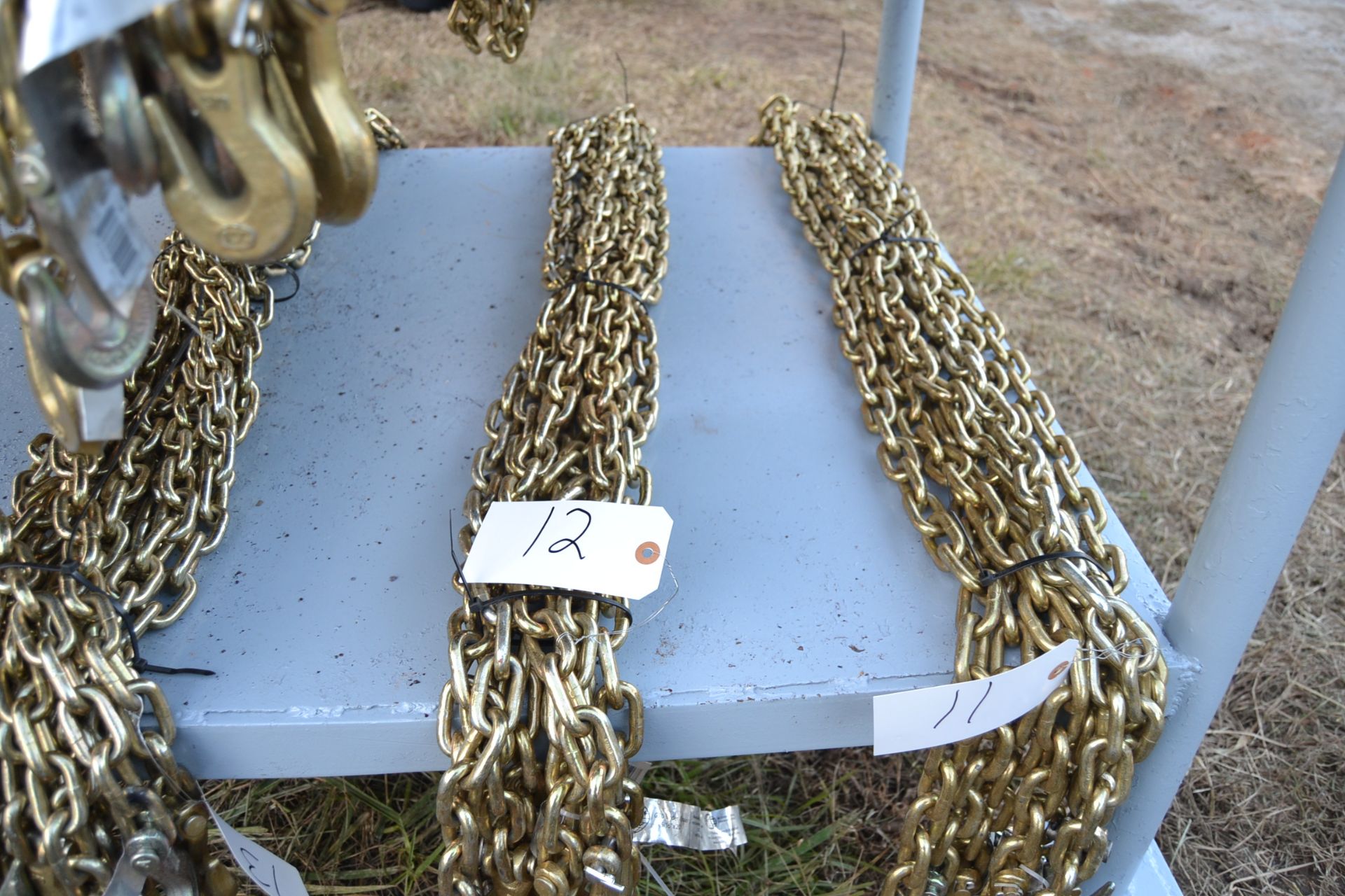 4 NEW 10' EQUIPMENT CHAINS