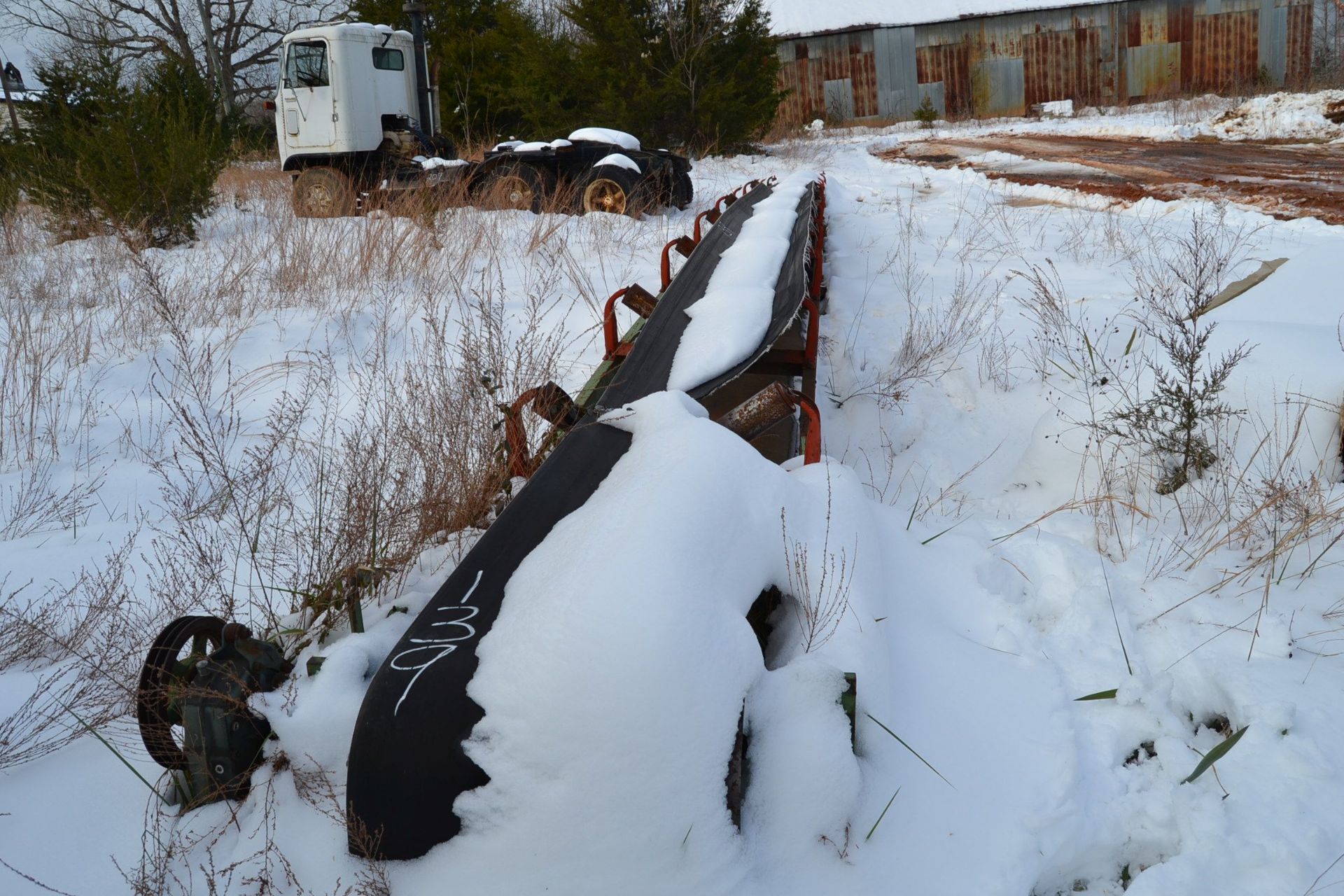 24" X 55' CONCAVE BELT CONVEYOR; W/DRIVE