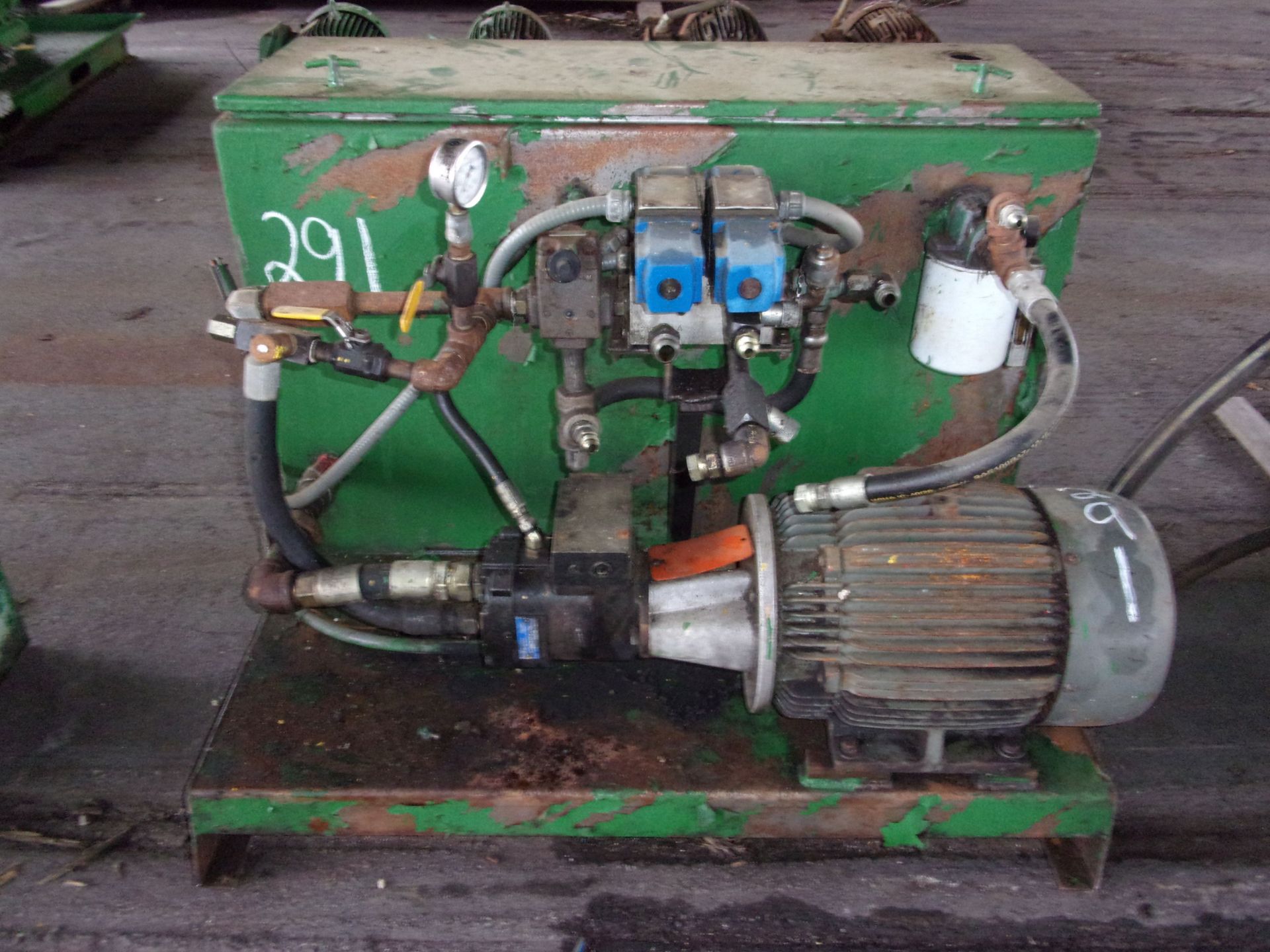 HYDRAULIC POWER PACK W/ 15 HP MOTOR - Image 2 of 2