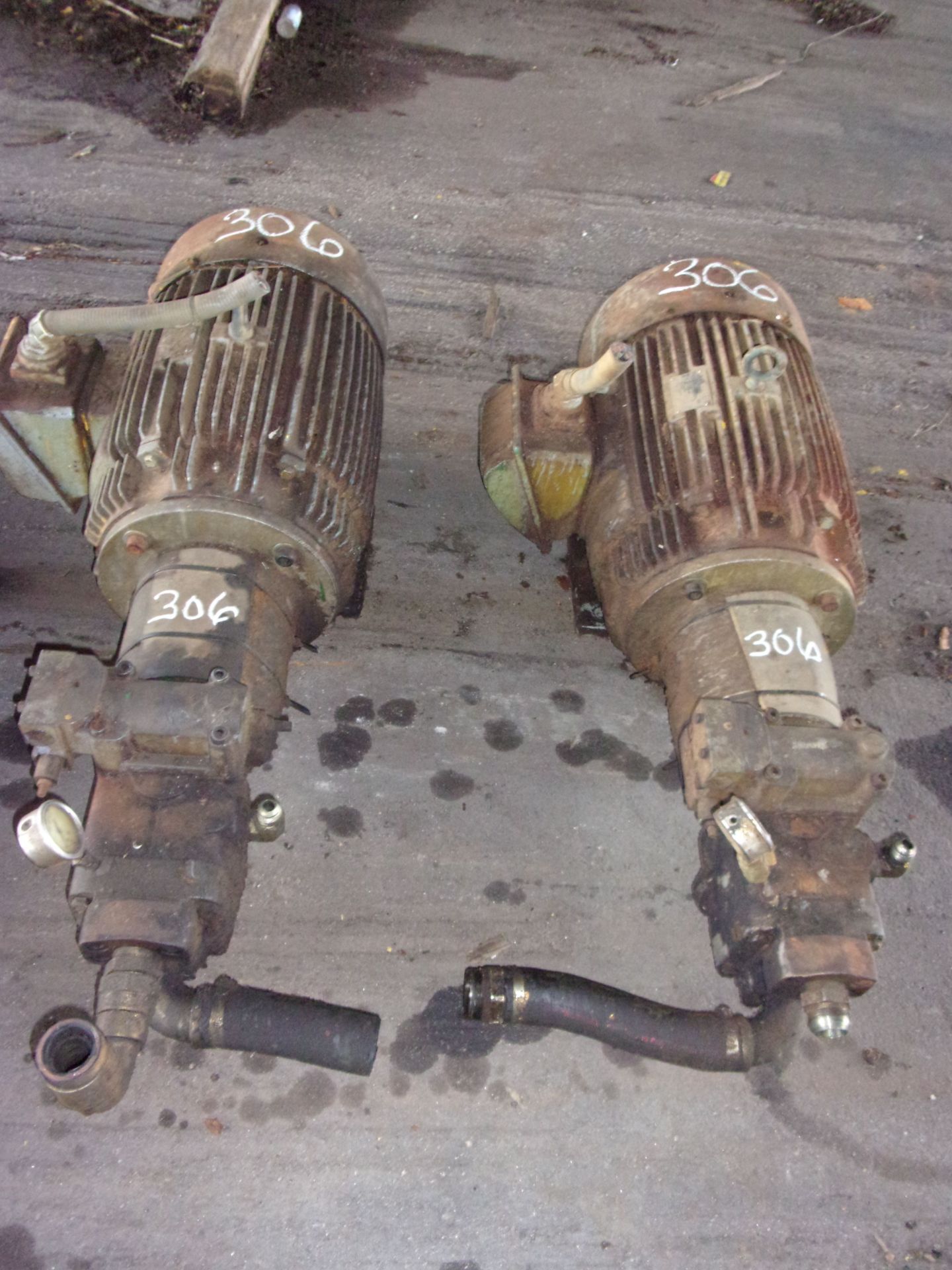 (2) 50 HP HYDRAULIC PUMPS