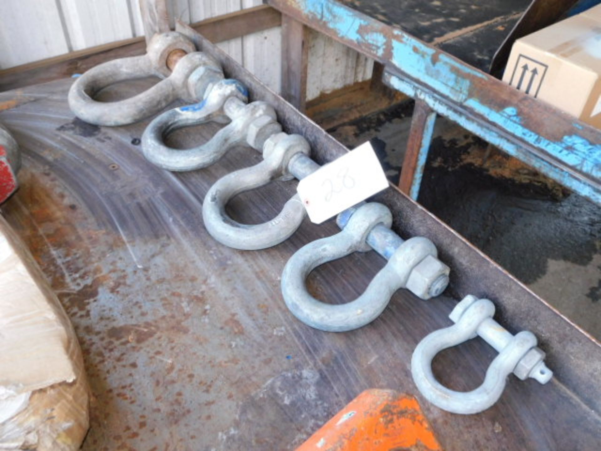 (5) ASSORTED SHACKLES