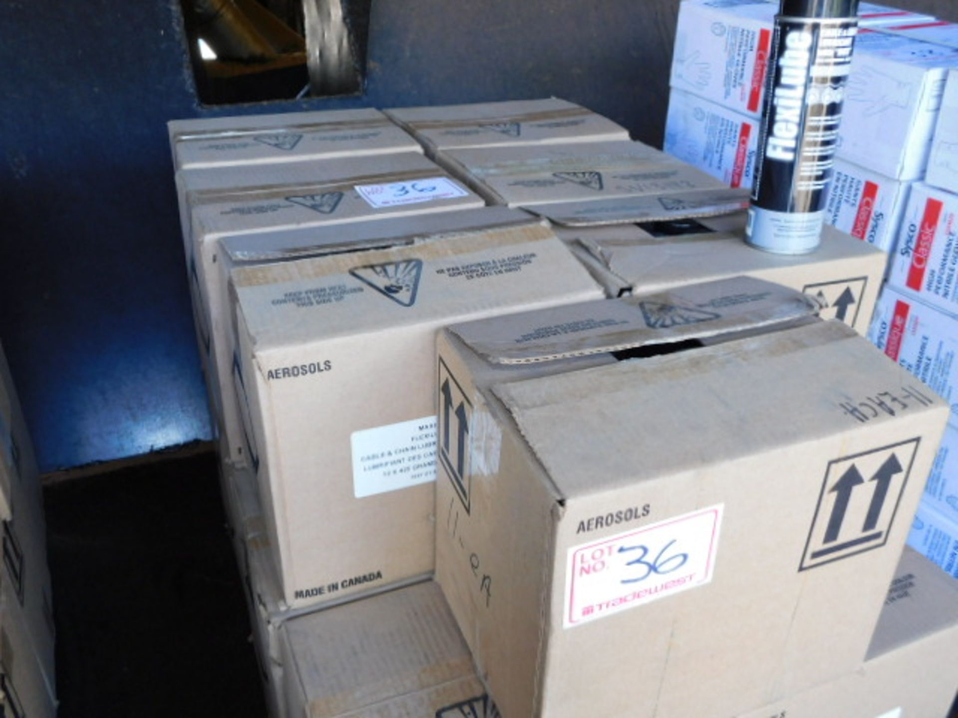(15) BOXES OF NEW CABLE & CHAIN LUBRICANT