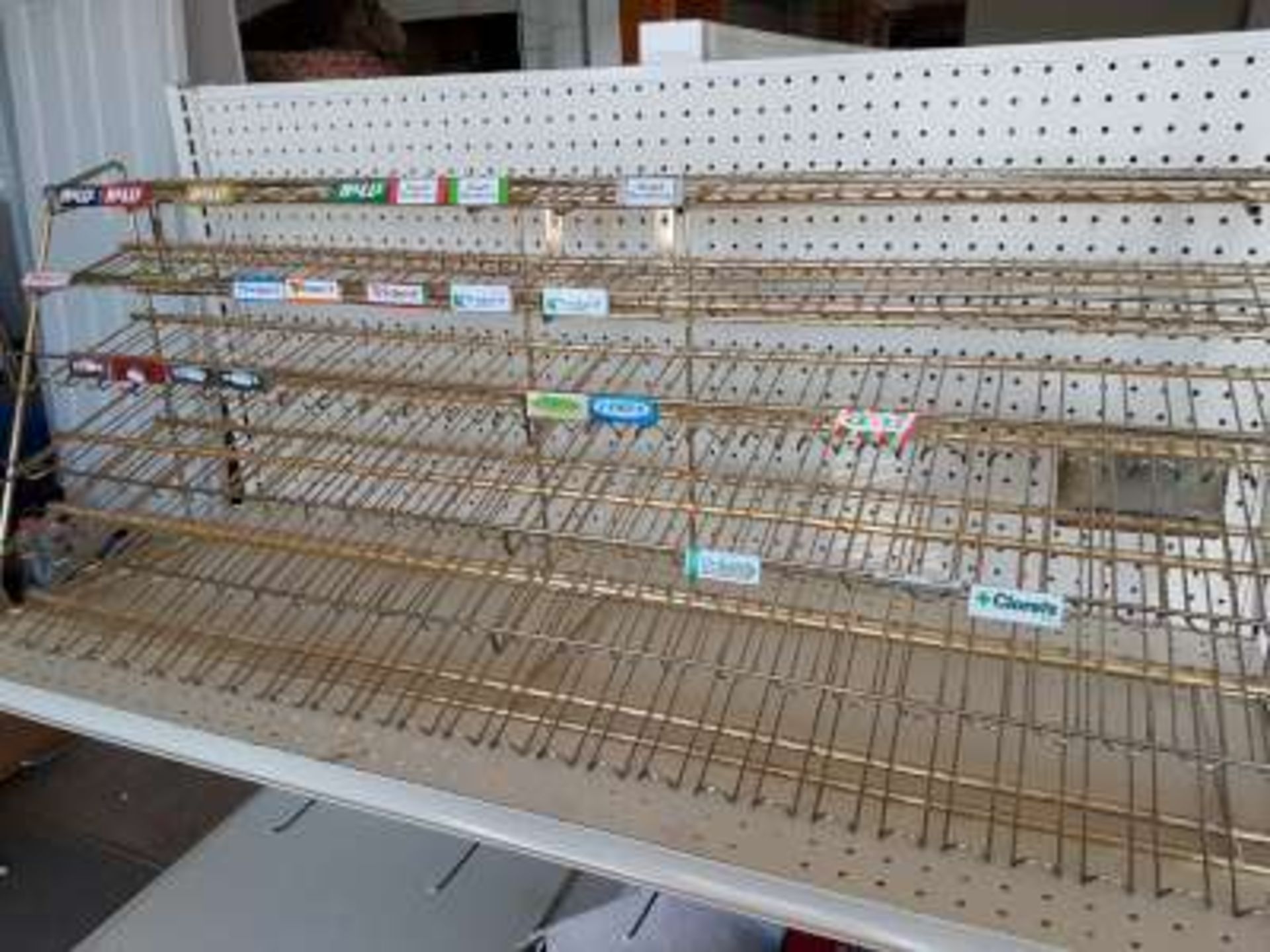 Wire candy/gum rack(4ft wide x 18 in high x 12 in deep) - Image 2 of 2