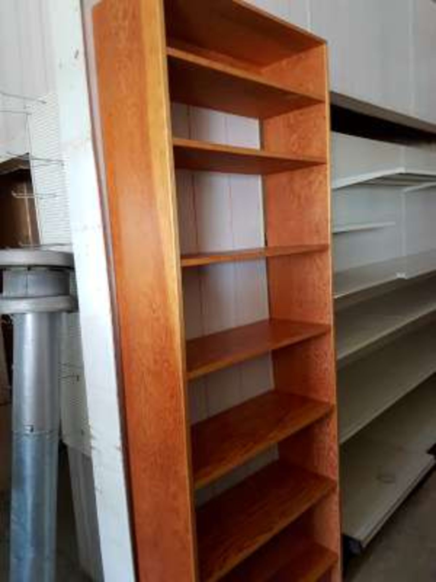 Wood Shelf, 7 shelves (67 in high x 32 in wide x 12 in deep) - Image 2 of 2