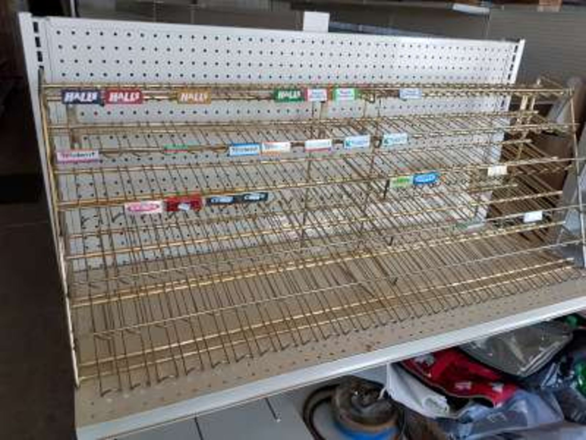 Wire candy/gum rack(4ft wide x 18 in high x 12 in deep)