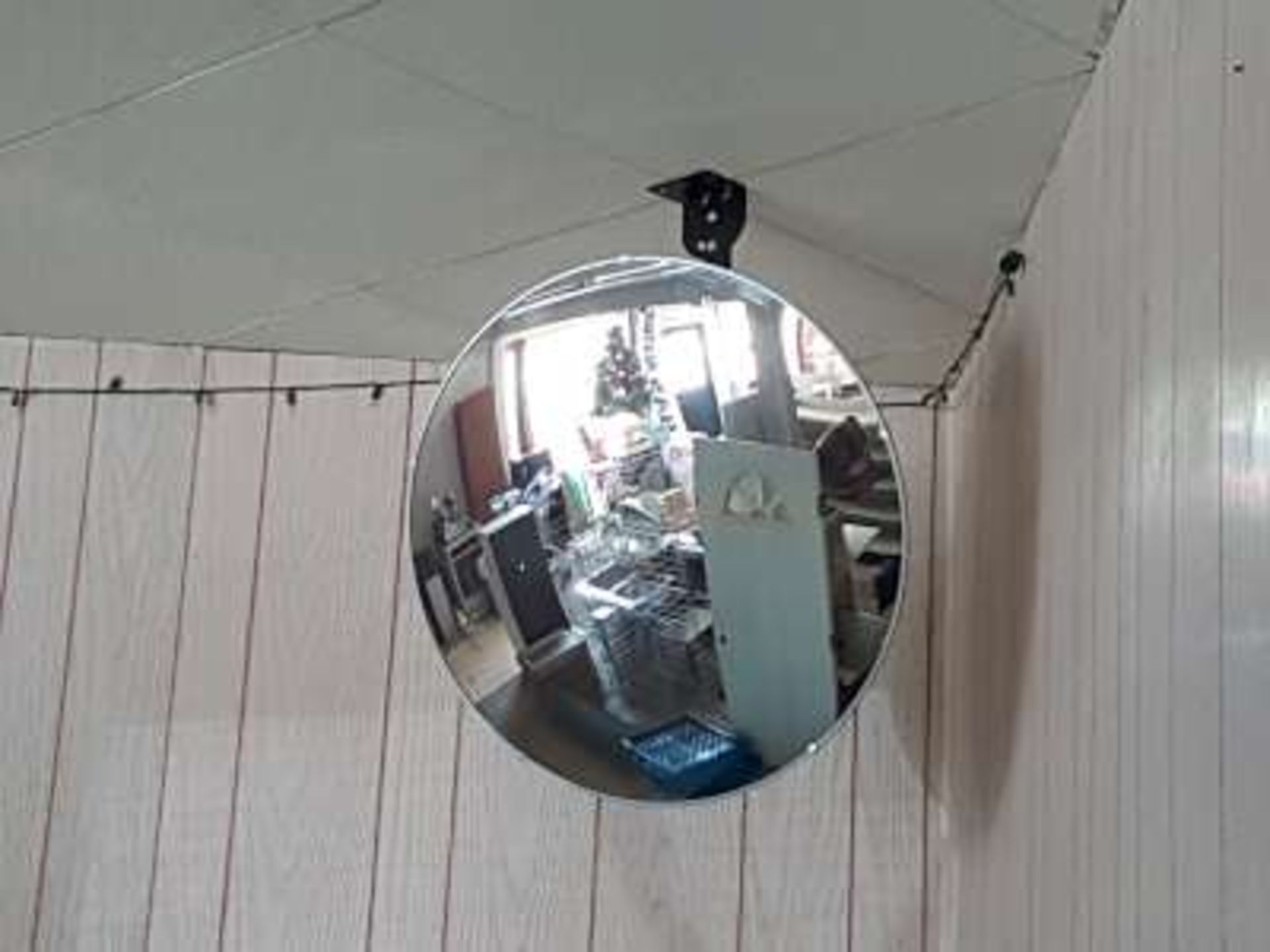 Convex mirror for security purpose