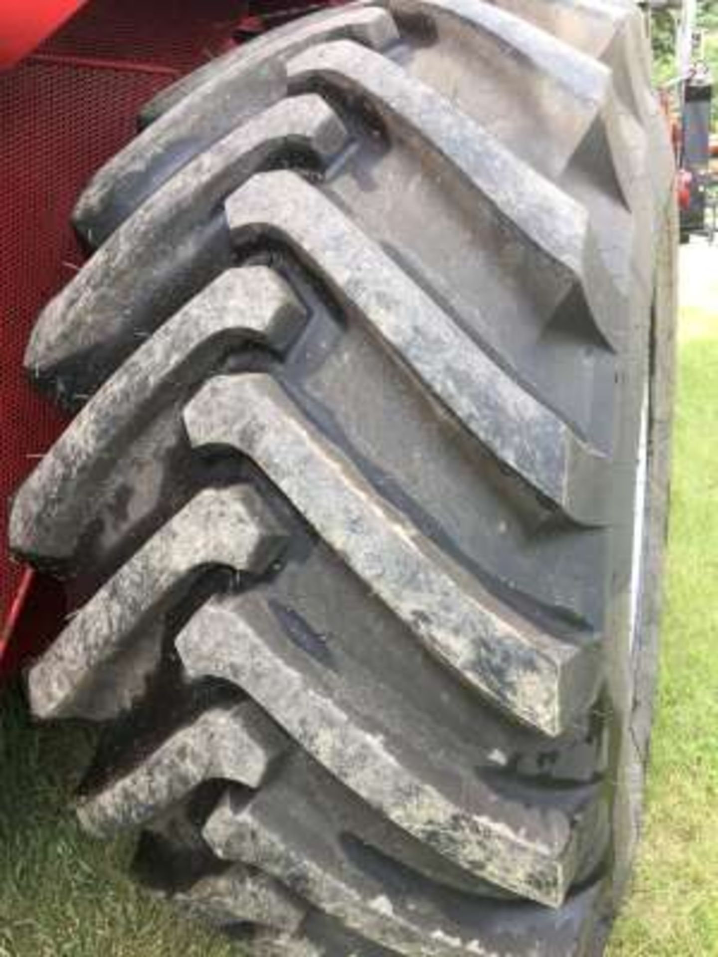 1997 Case IH #8820 S.P. swather, cab, 25ft table (shifting), PU reels, tires good, 1910 hrs (nice - Image 6 of 9