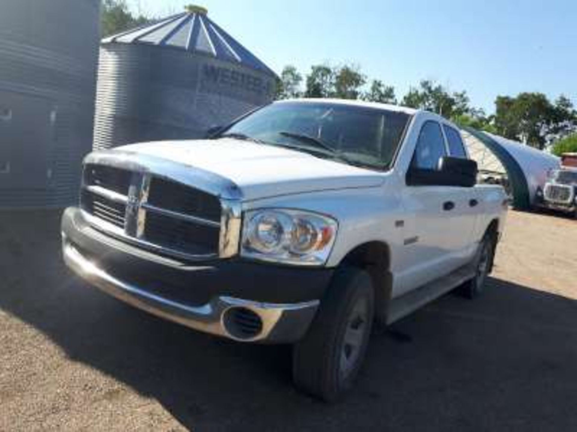 2006 Dodge Ram 1500 Quad Cab truck (White), 4x4, auto, p/t/c/ac, and 266,000kms (Previously