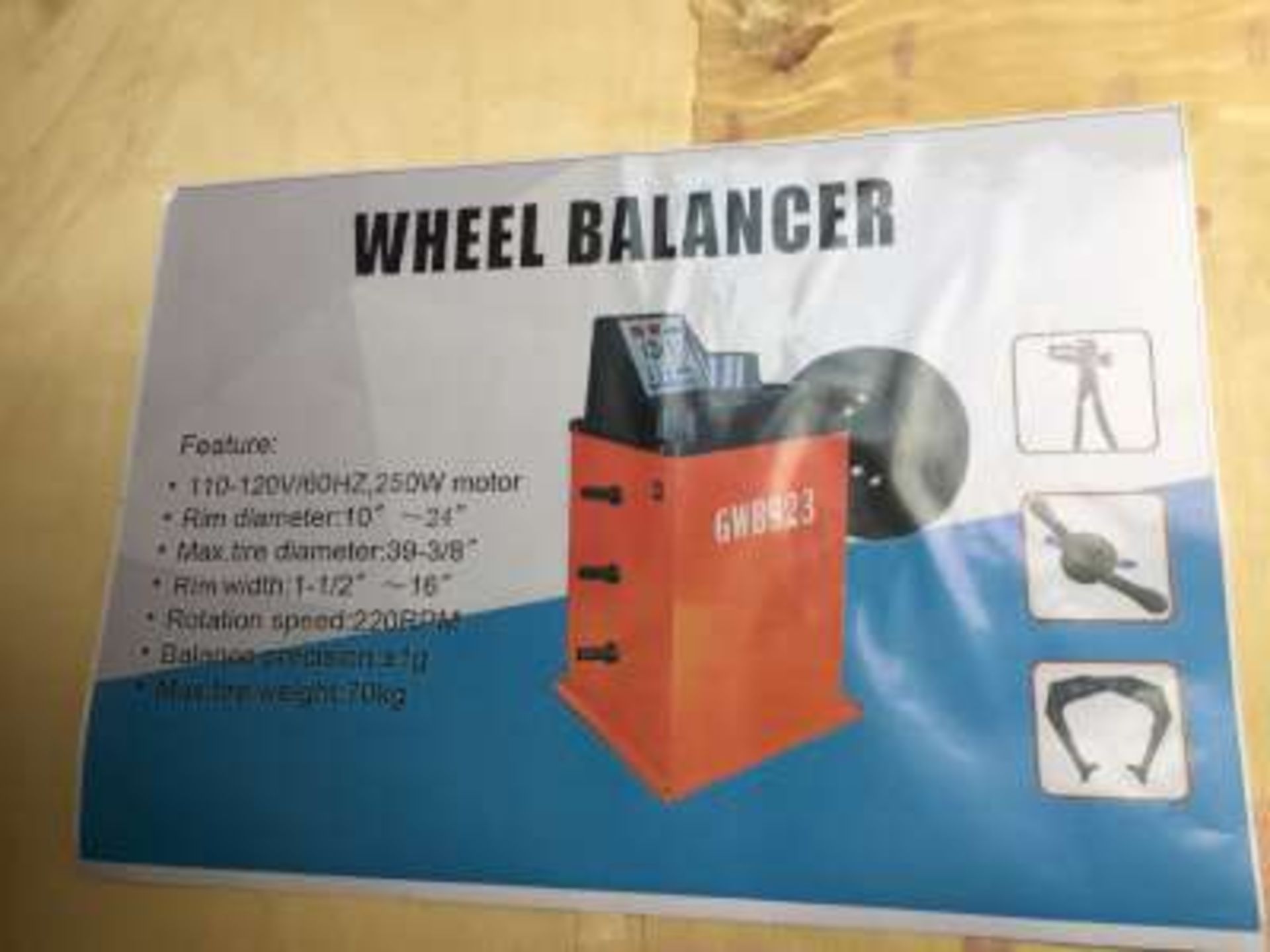 New hyd wheel balancer