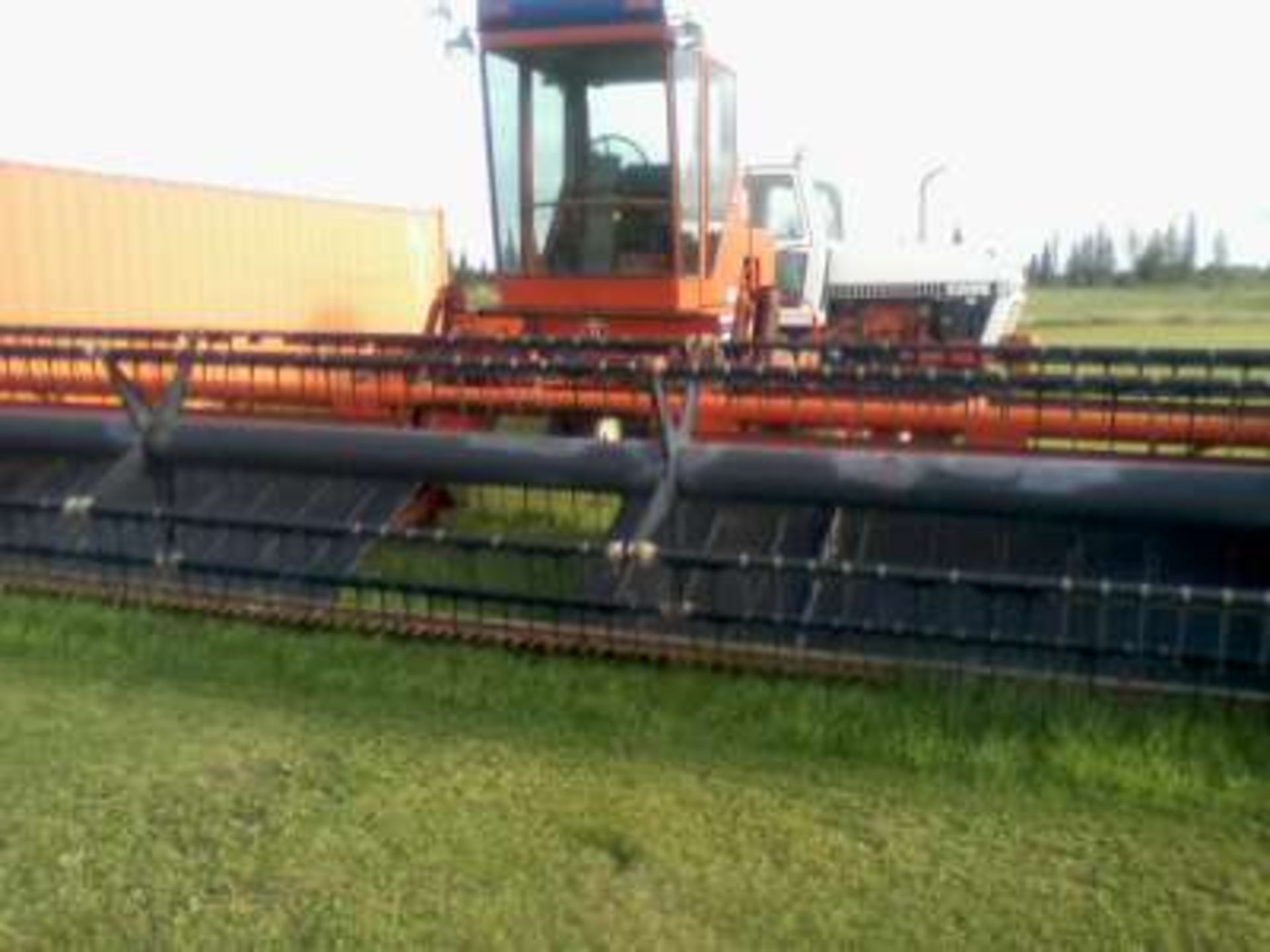 IH 5000 S.P. swather, diesel, cab, 24ft table w/p.u. reels, s/n 1388 - Image 7 of 10