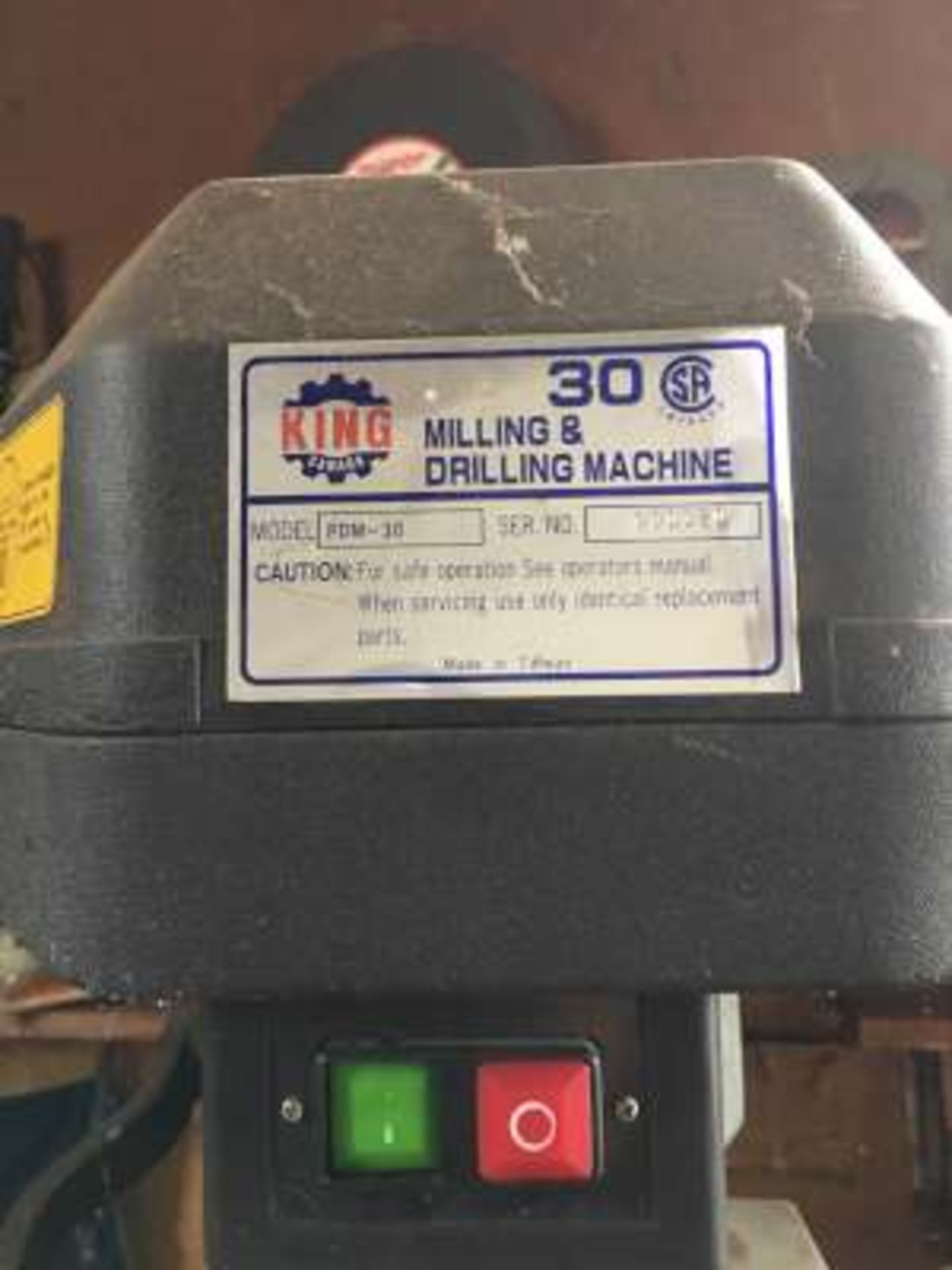 King Milling & Drilling machine drill press - Image 2 of 2