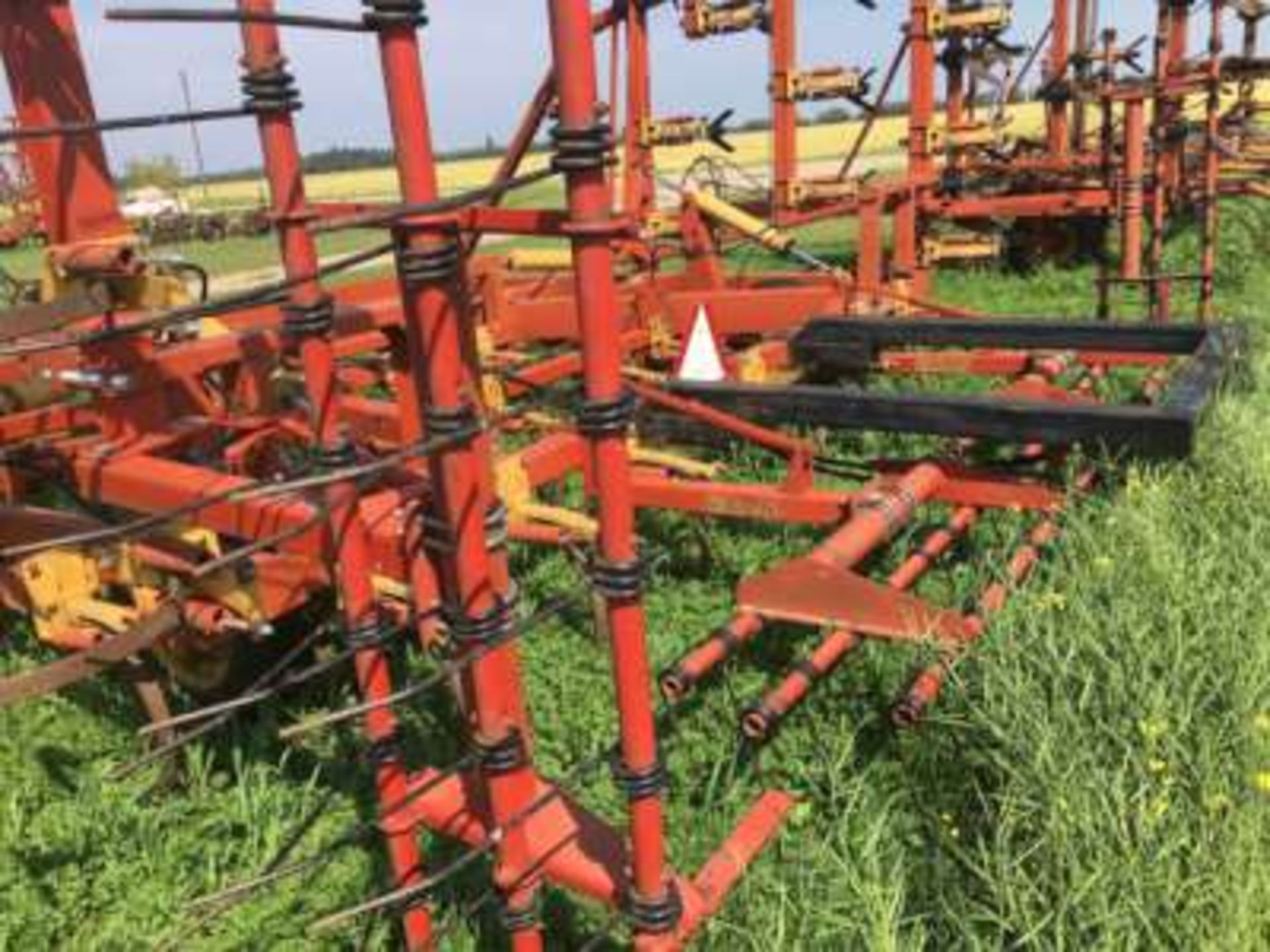 30-31 Leon Vibrashank cultivator w/mounted harrows - Image 2 of 2