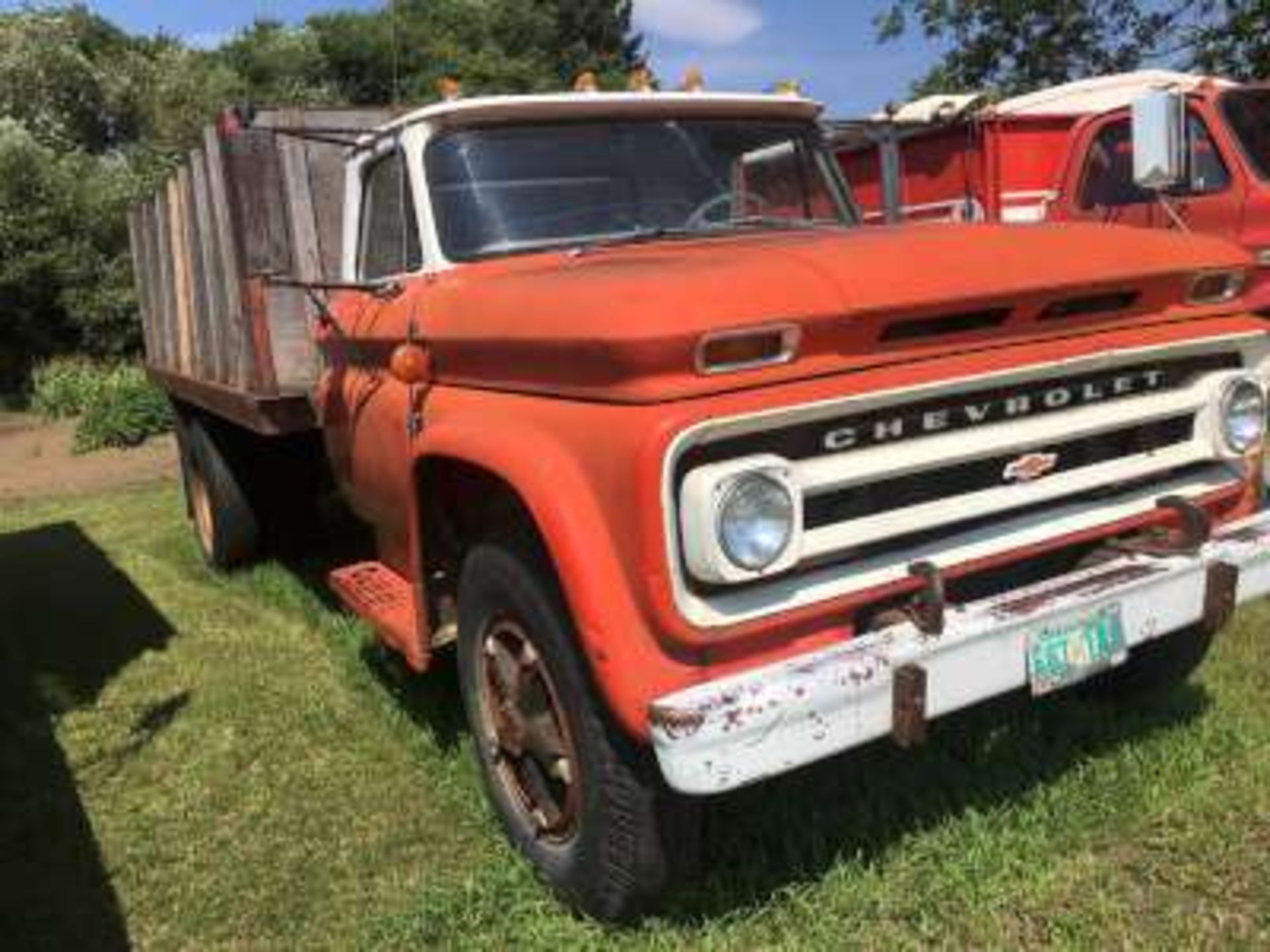 1964 Chev 60 series grain truck, V8 4x2spd, 15ft wooden B&H, 56,000 miles - Image 2 of 7