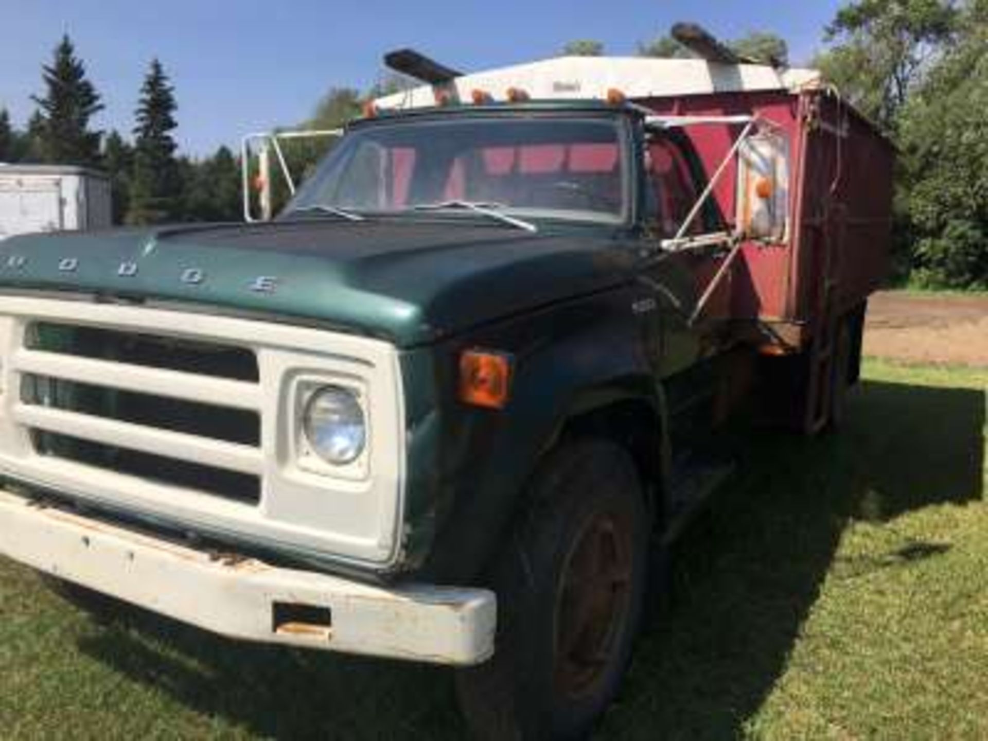 Dodge 600 grain truck, 5spd, 900.20 tires, b&h - Image 2 of 4