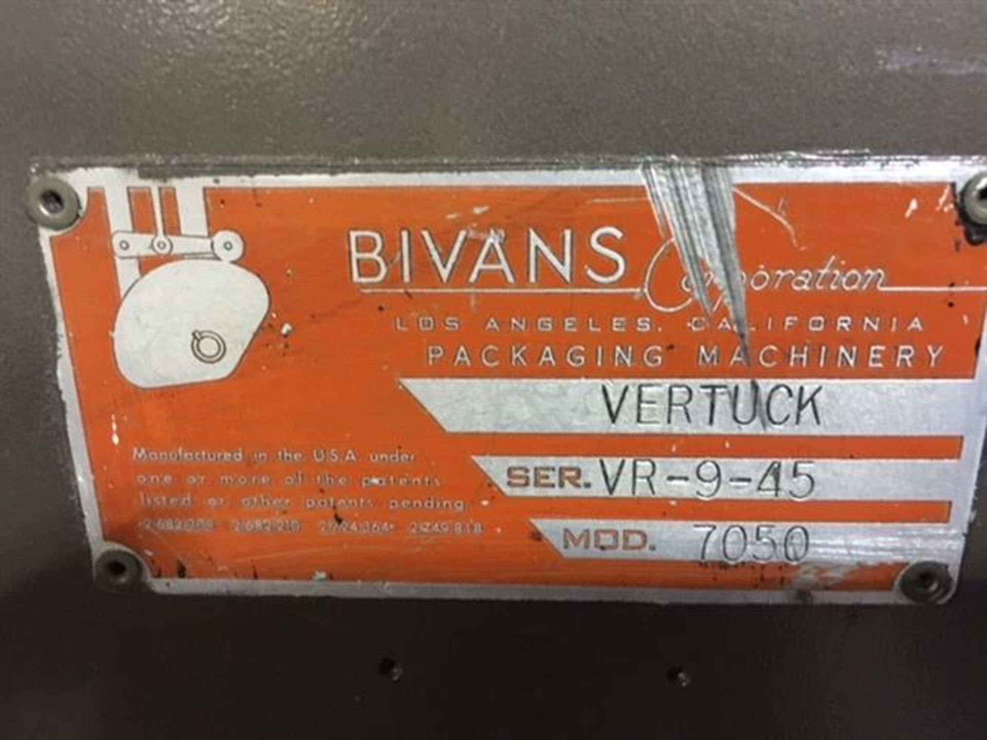 Bivans model 7050 Vertuck Reverse Tuck Cartoner - Image 5 of 5